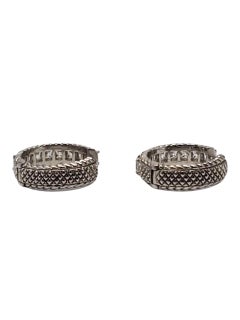 Judith Ripka Sterling Silver CZ Hoop Earrings #23399