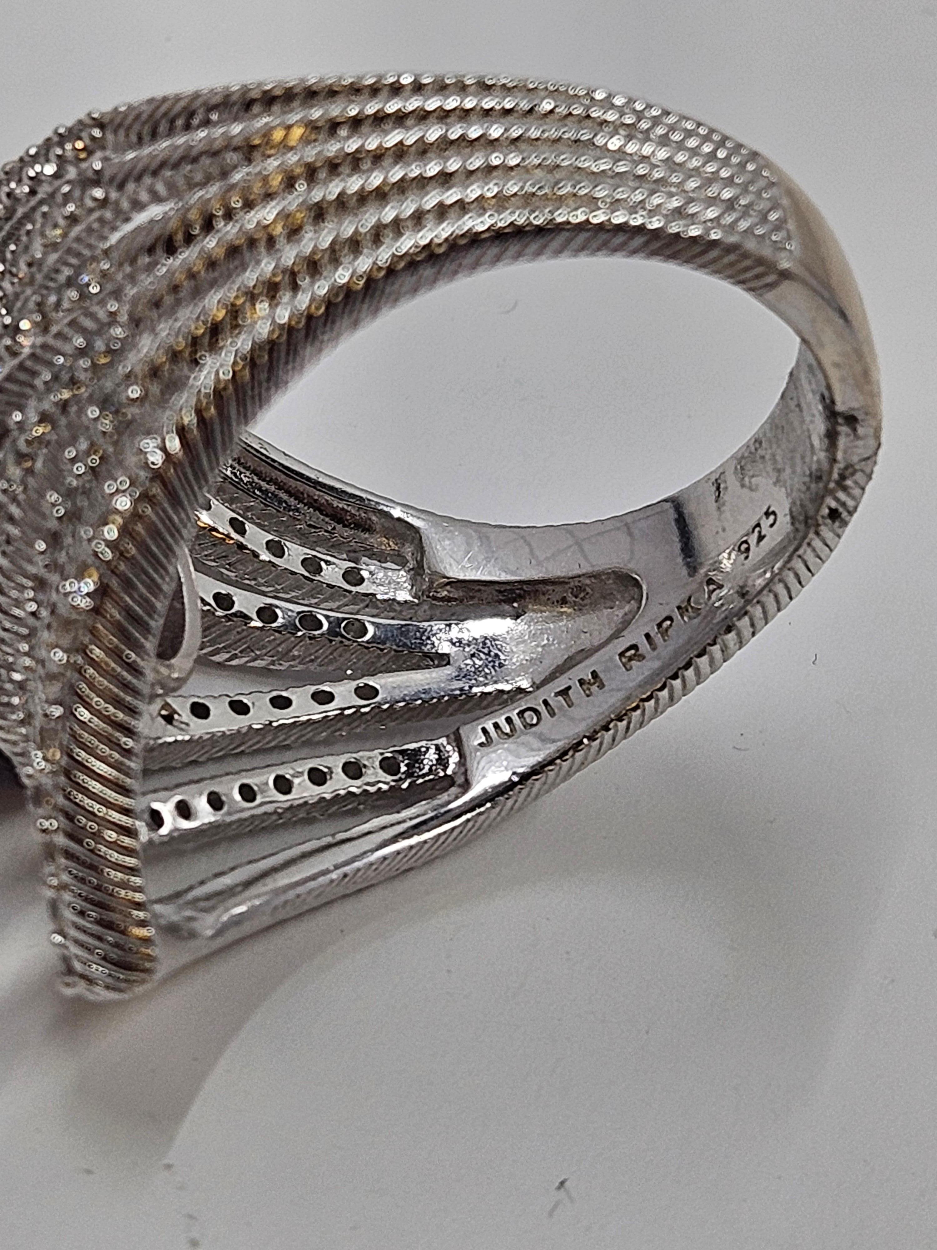 Judith Ripka Ring aus Sterlingsilber und CZ Damen
