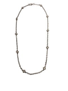 Judith Ripka - Collana a stazioni in argento con CZ da 24" #20796