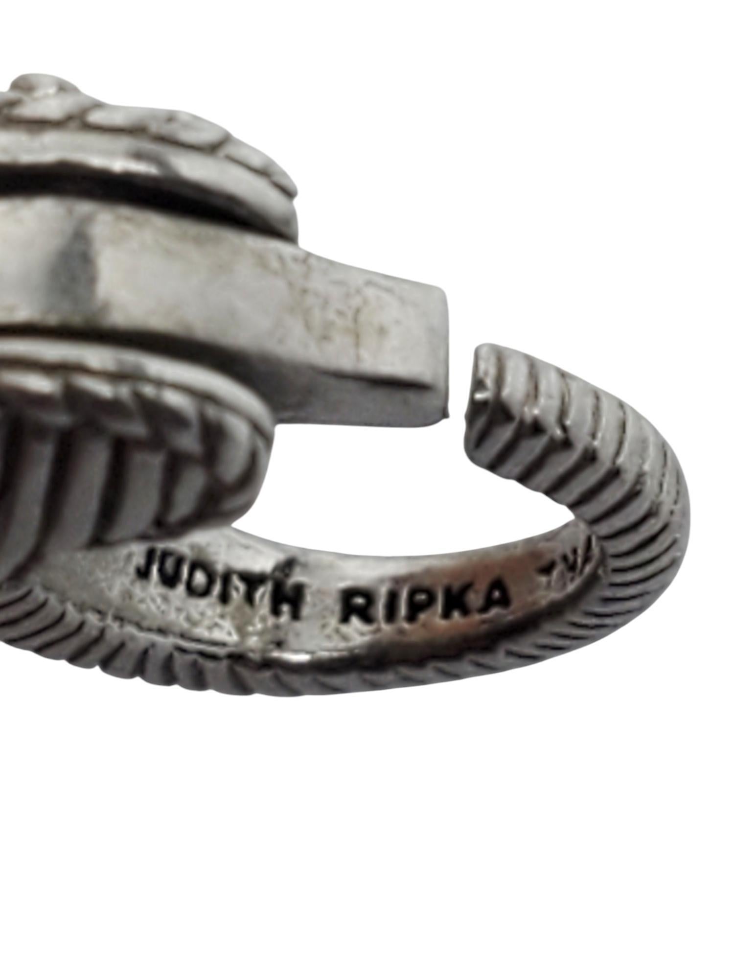 Judith Ripka Sterling Silver & CZ Tennis Bracelet #20556 For Sale 2