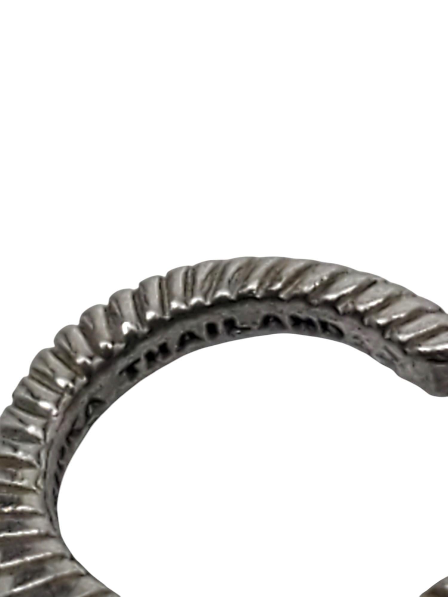Judith Ripka Sterling Silver & CZ Tennis Bracelet #20556 For Sale 3