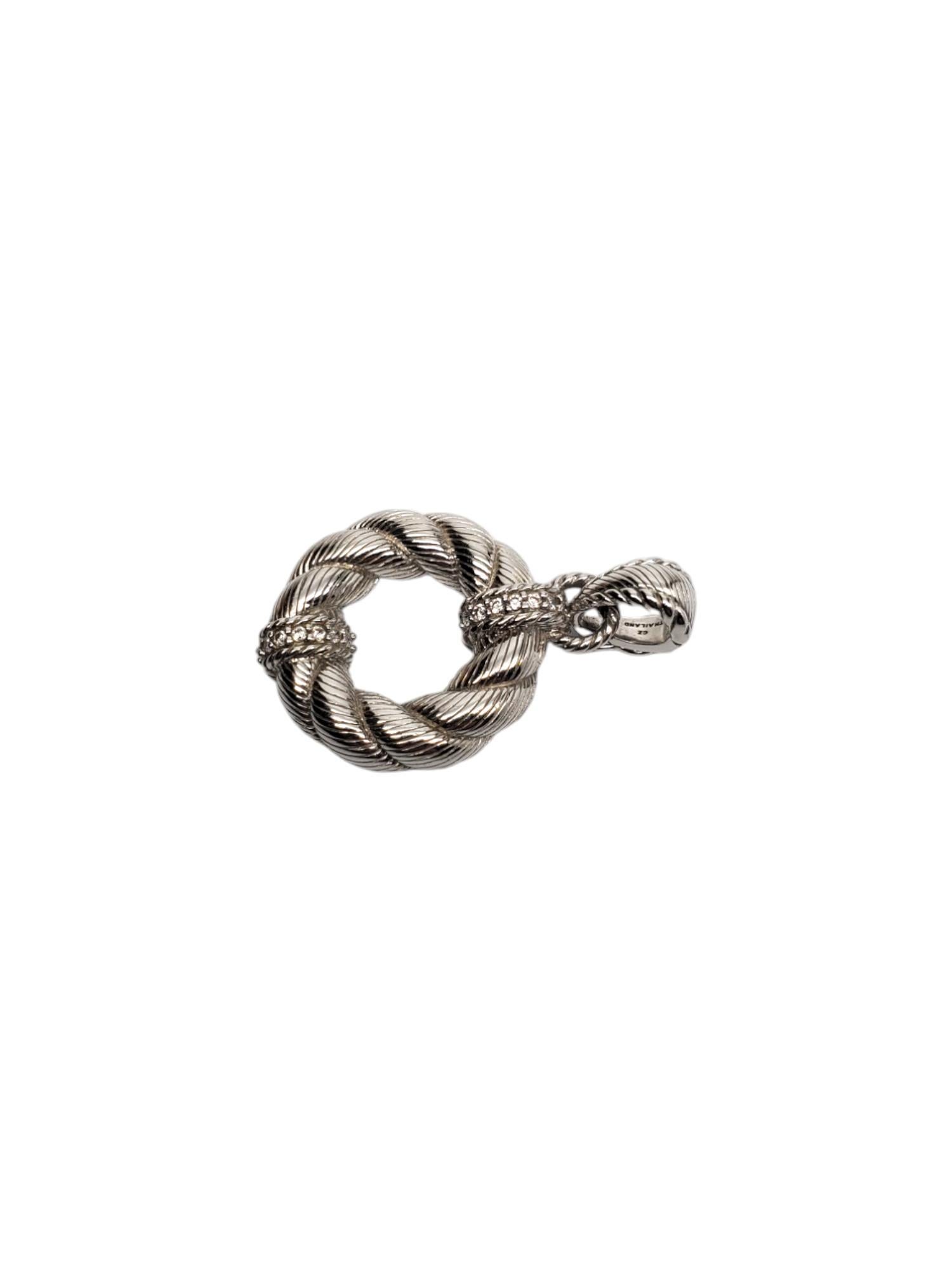 Donna Judith Ripka, ciondolo con ghirlanda in argento sterling, #18753 in vendita