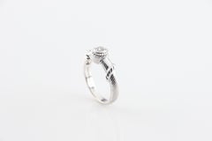 Judith Ripka Sterling Silver & Diamonique Cable Stacking Ring, Size 9.75