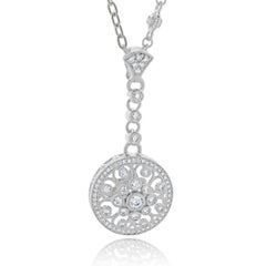 Judith Ripka Sterling Silver Diamonique Necklace