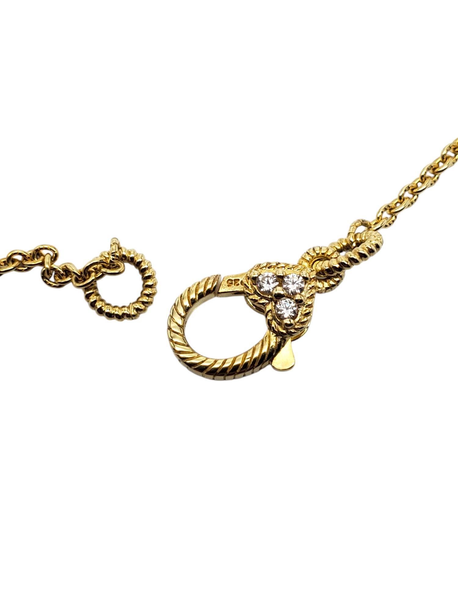Judith Ripka Collana con ciondolo Twinkle in argento 925 rivestito in oro # 19582 in vendita 2