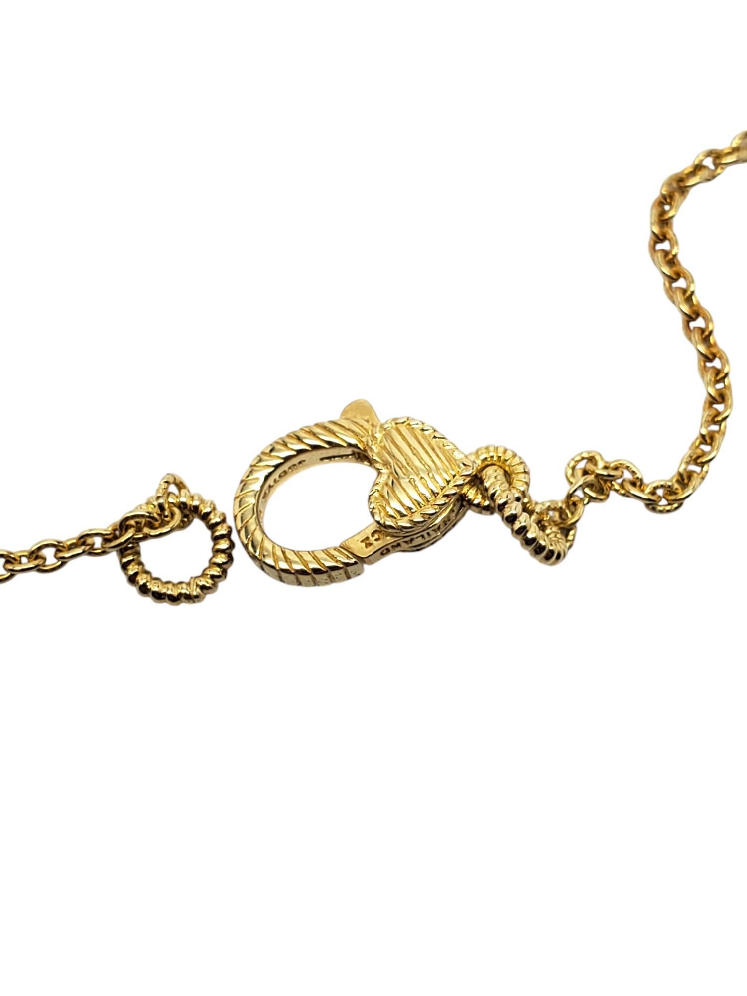 Judith Ripka Collana con ciondolo Twinkle in argento 925 rivestito in oro # 19582 in vendita 3