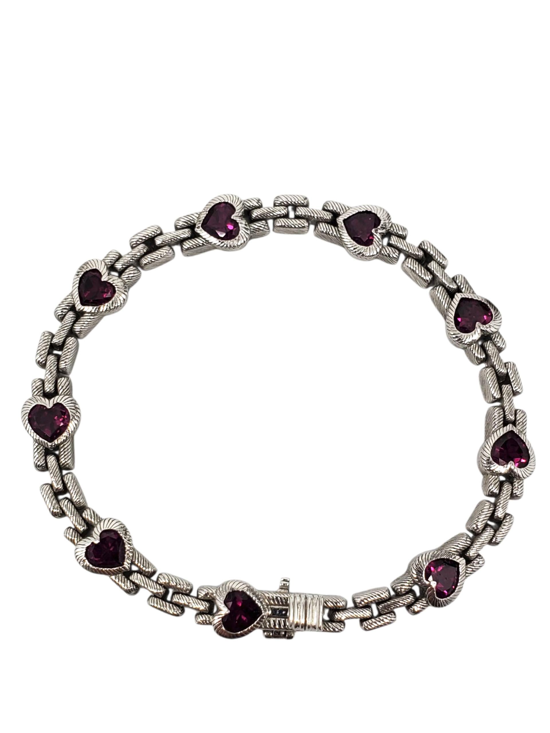 Contemporaneo Judith Ripka Bracciale a cuore in argento Sterling #23389 in vendita