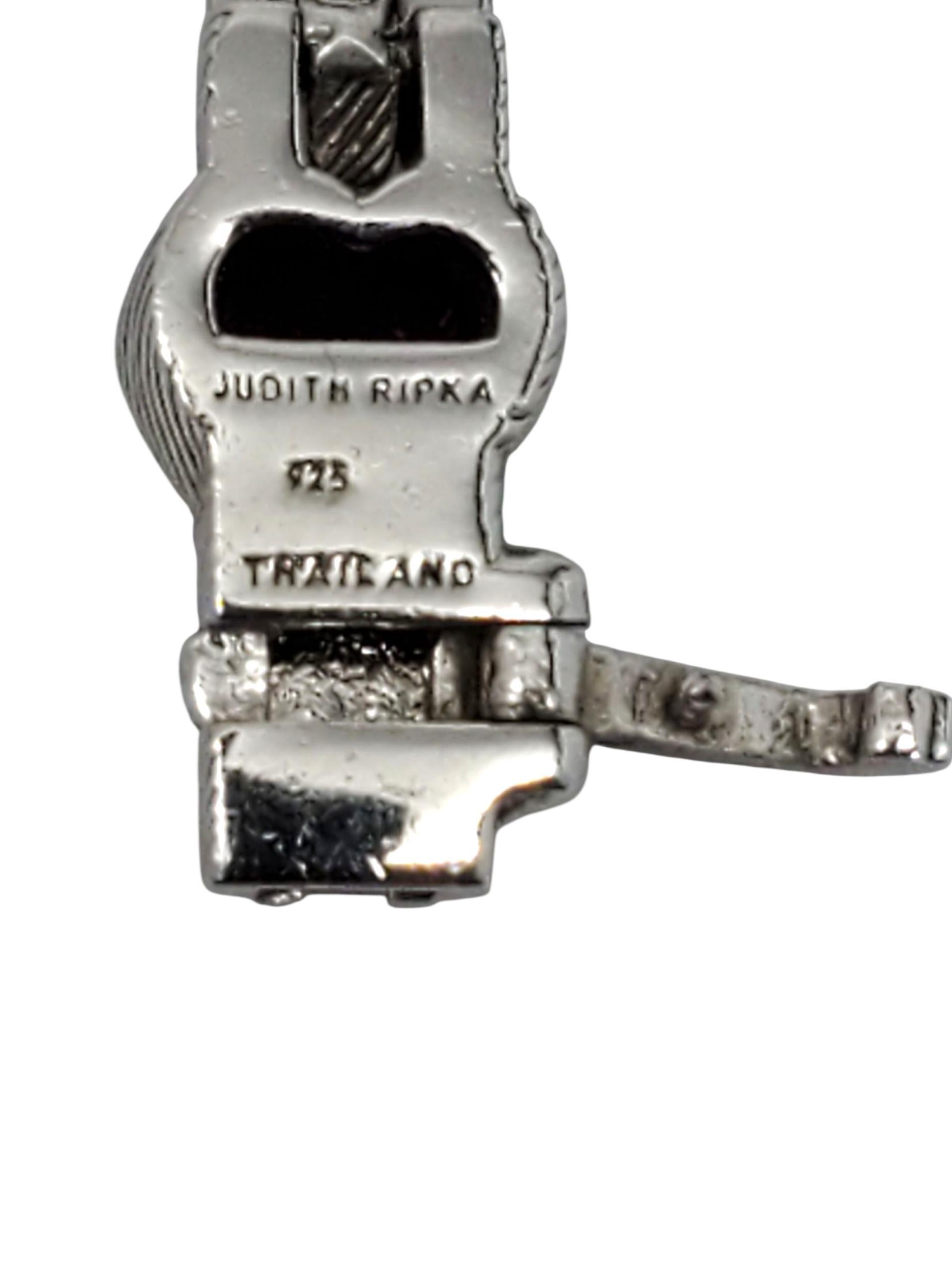 Judith Ripka Bracciale a cuore in argento Sterling #23389 in vendita 1