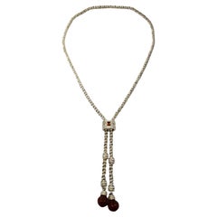 Judith Ripka Collar Lariat de Plata de Ley 30" #19946