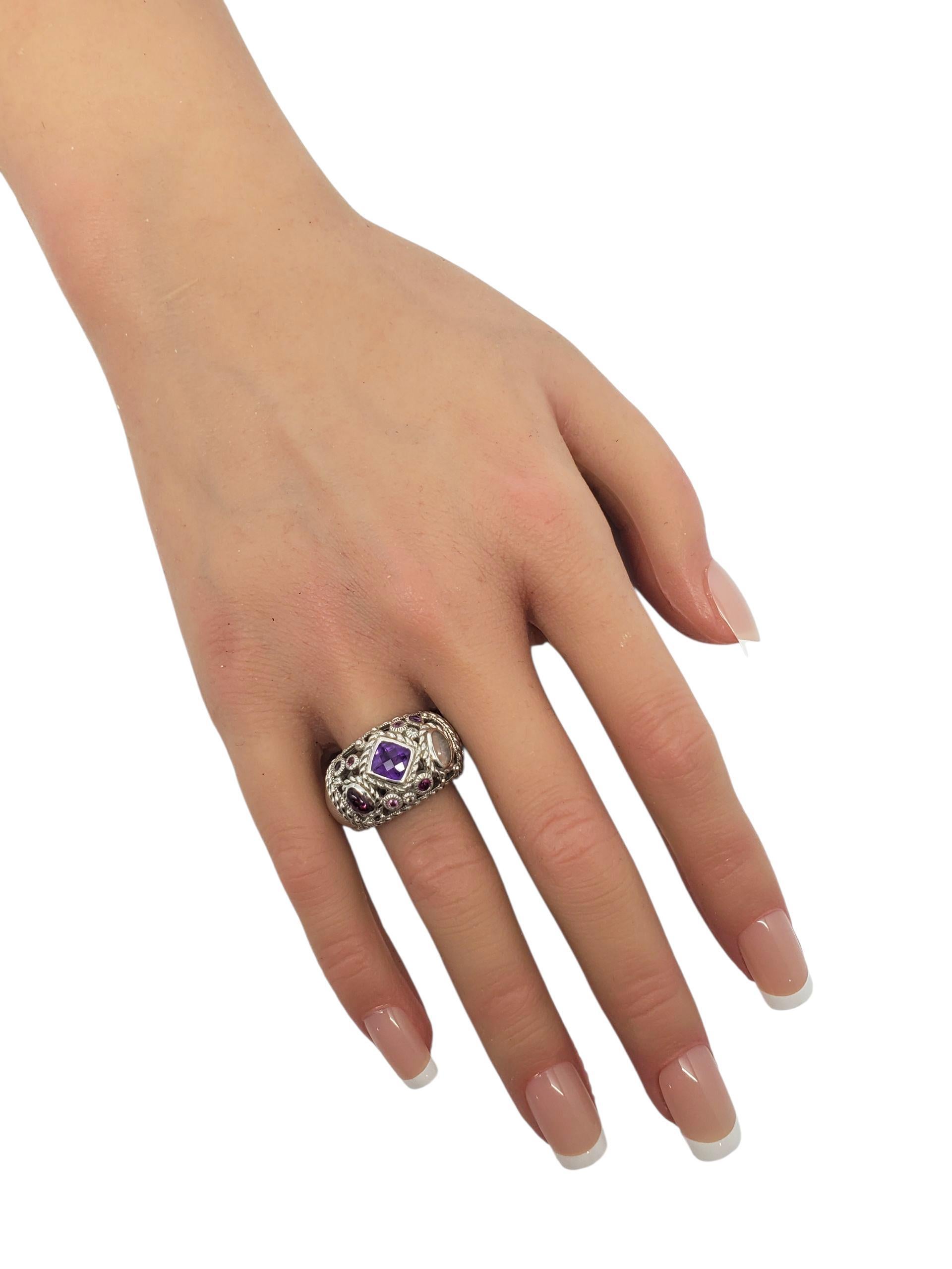 Judith Ripka Anello in argento Sterling con CZ viola misura 11 #22401 3
