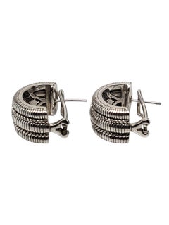 Judith Ripka Sterling Silber Seil-Ohrringe #24107