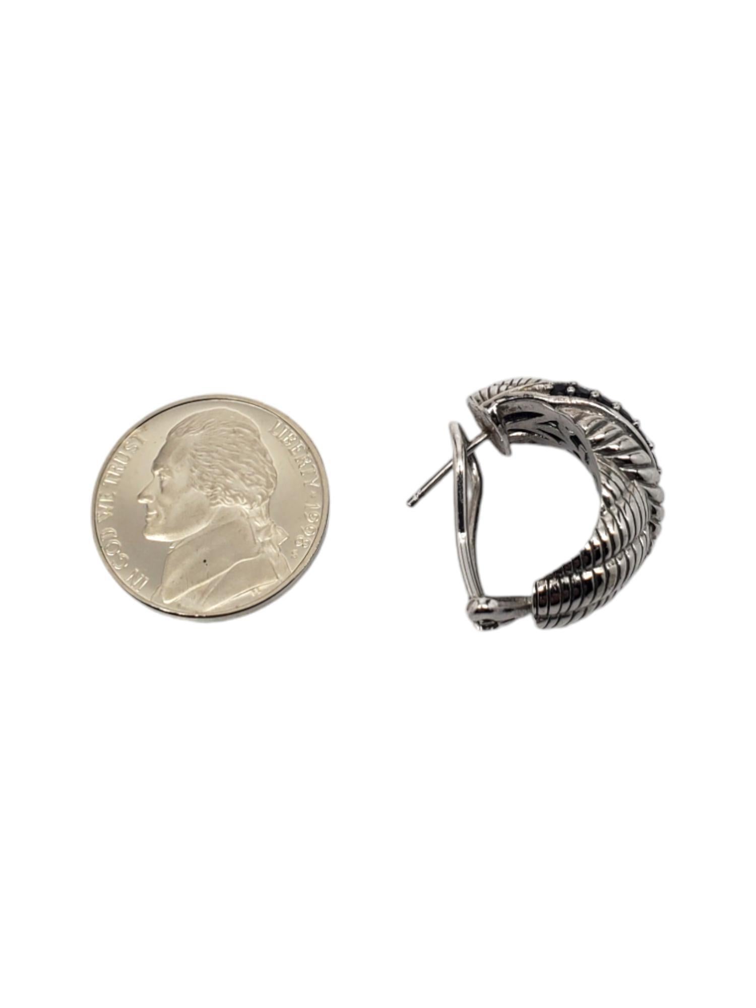 Orecchini a corda con zaffiro in argento Judith Ripka #18726 in vendita 1