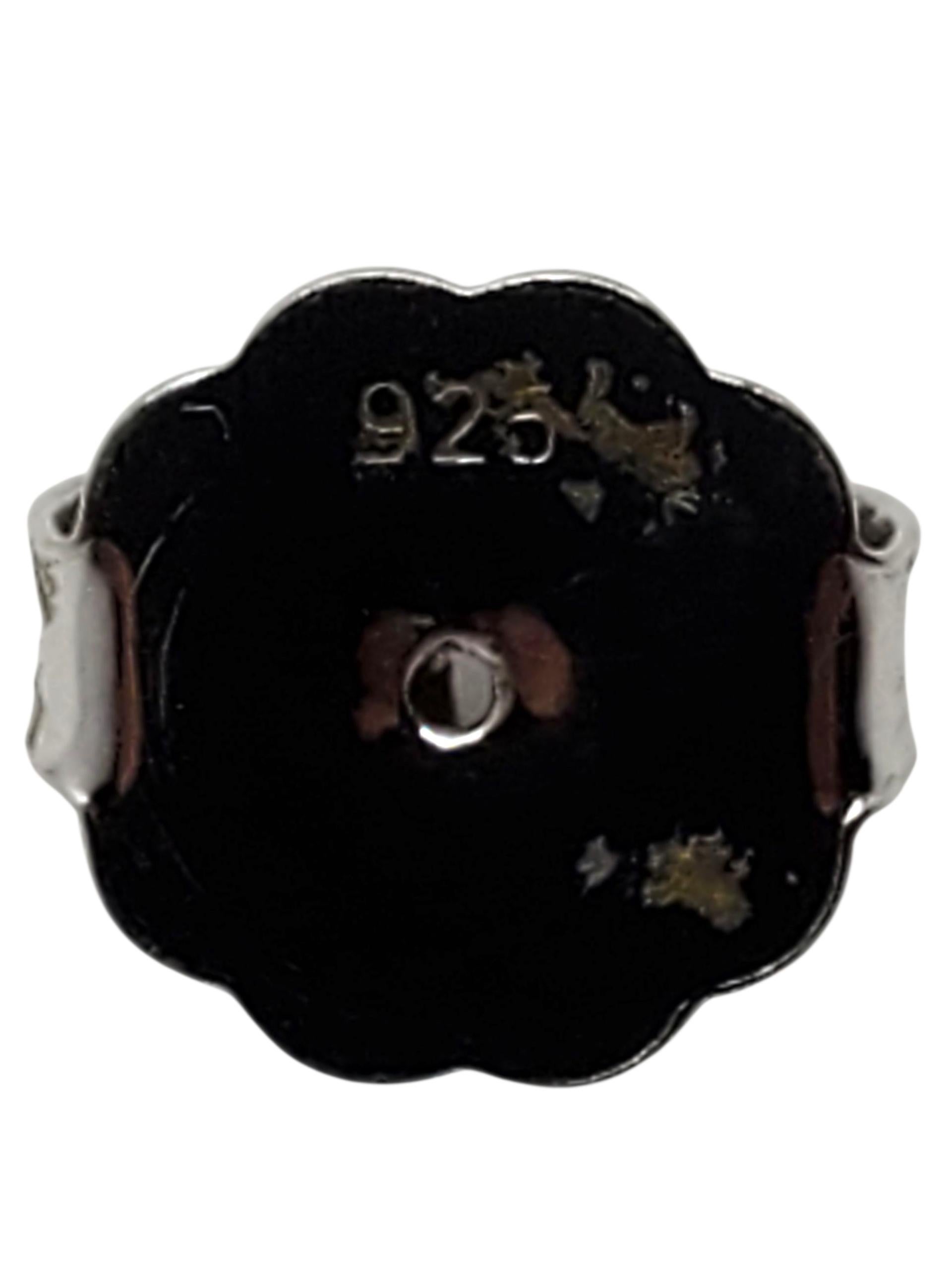 Judith Ripka Orecchini a perno quadrati in argento Sterling CZ #22607 in vendita 2