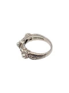 Judith Ripka Sterling Silver White Pearl Ring Size 8 # 18704