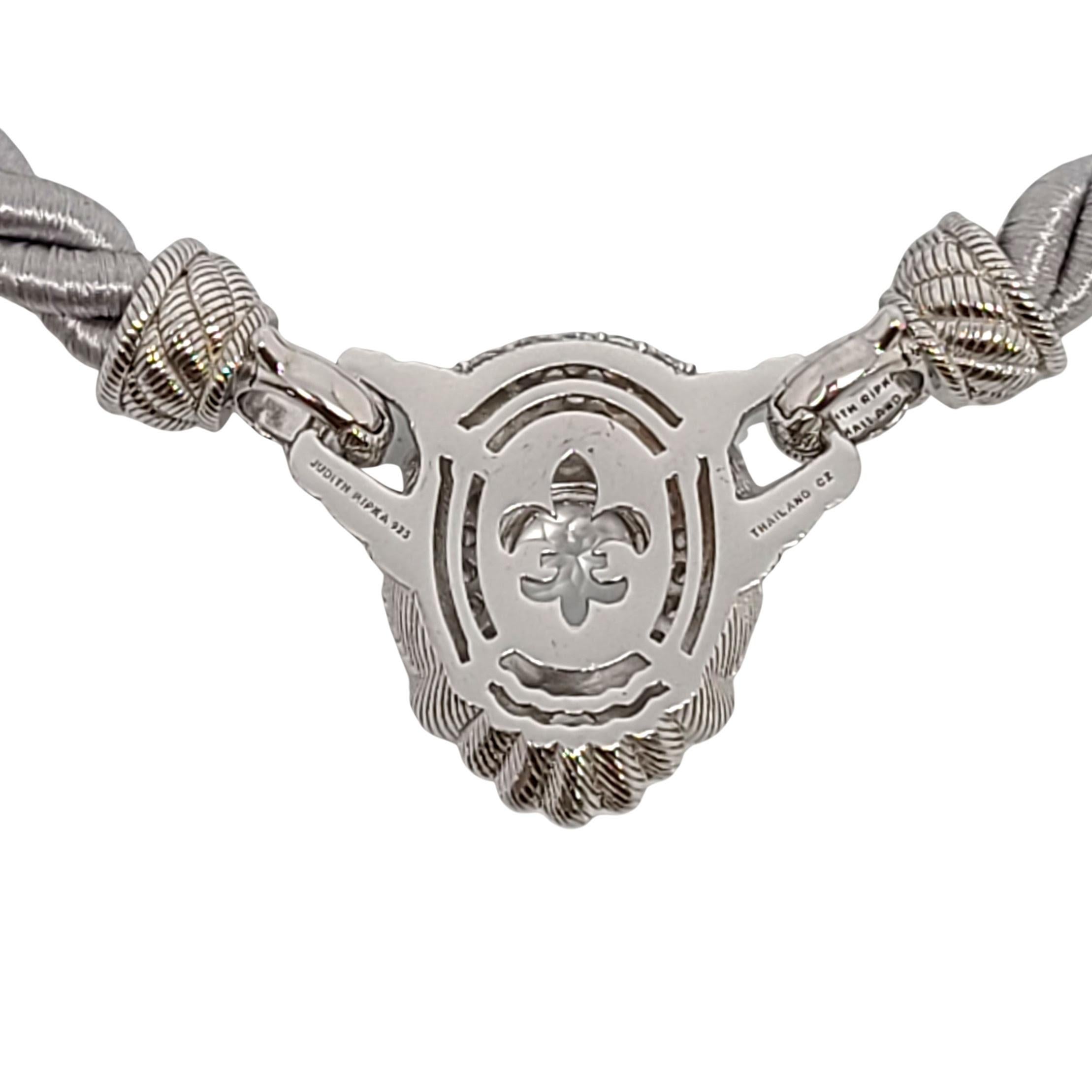 judith ripka sterling silver necklace