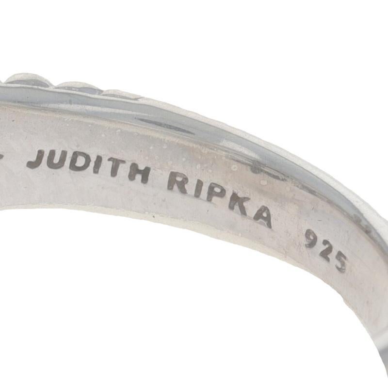 Judith Ripka Tigerauge Citrin Ring - Sterlingsilber 925 Smaragd Seil 2