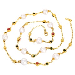 Collares de eslabones con diamantes