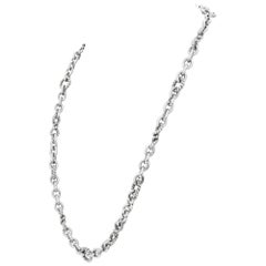 Judith Ripka Twisted O-Ring Chain Necklace in Sterling Silver
