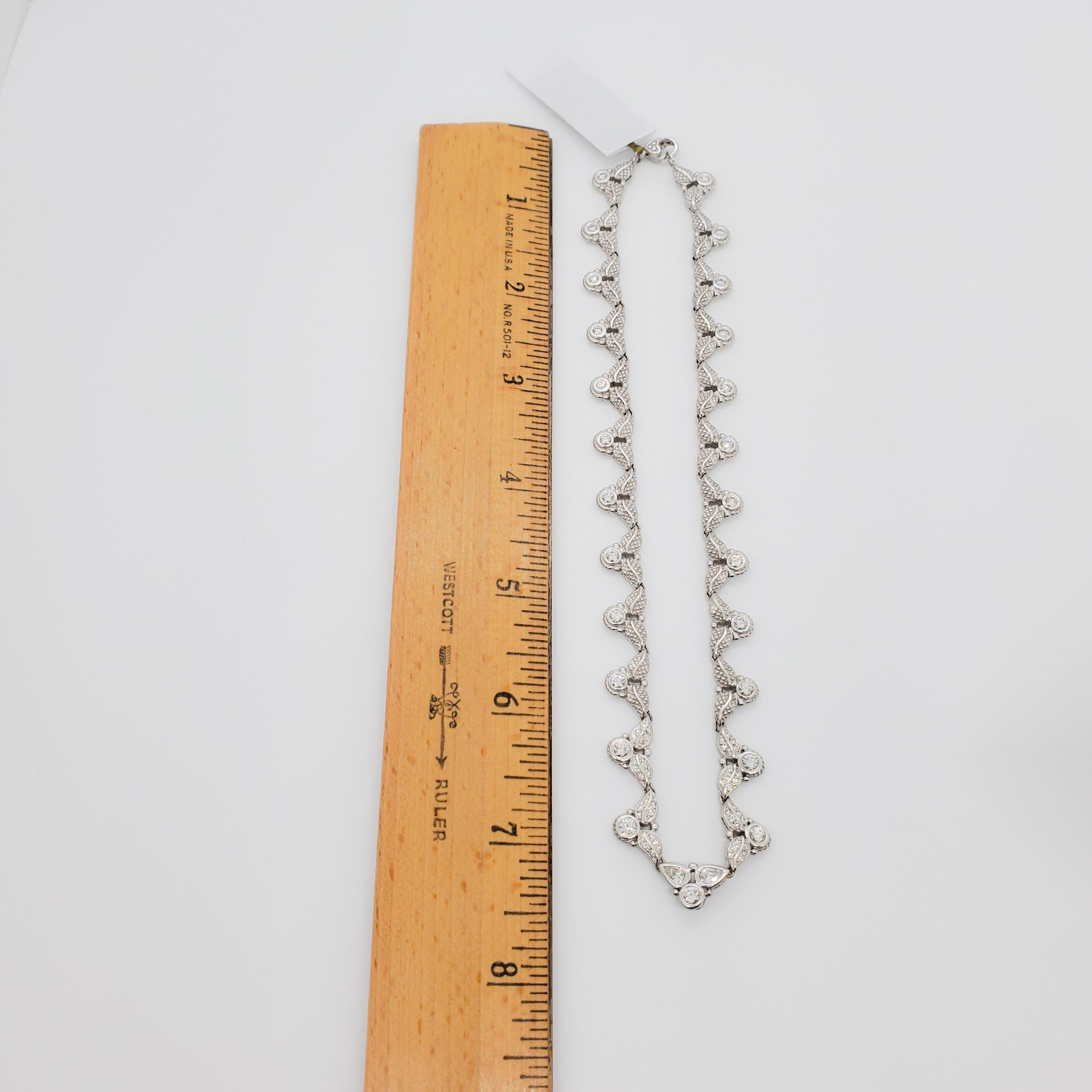 Judith Ripka White Diamond Necklace in 18k White Gold 1