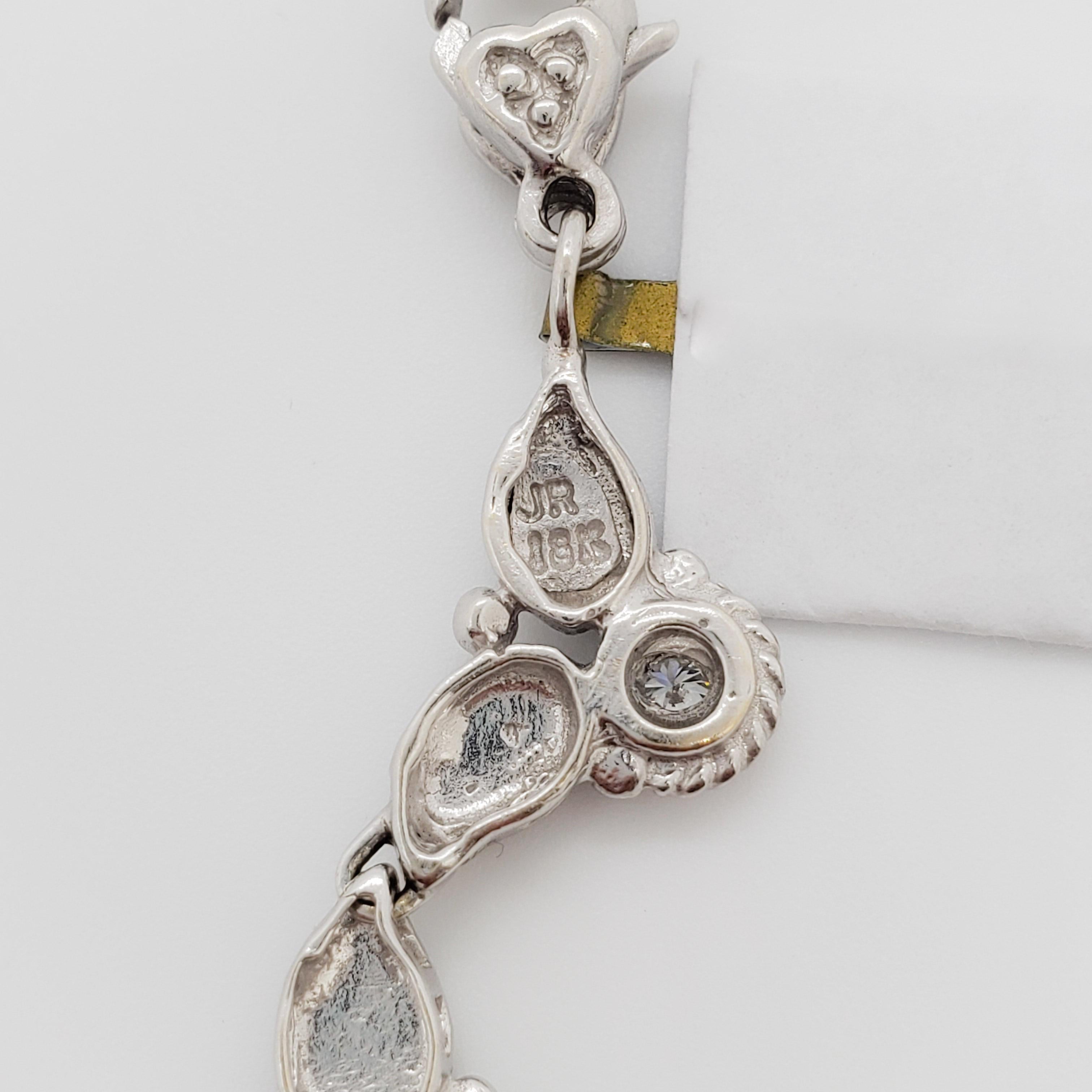 Judith Ripka White Diamond Necklace in 18k White Gold 2