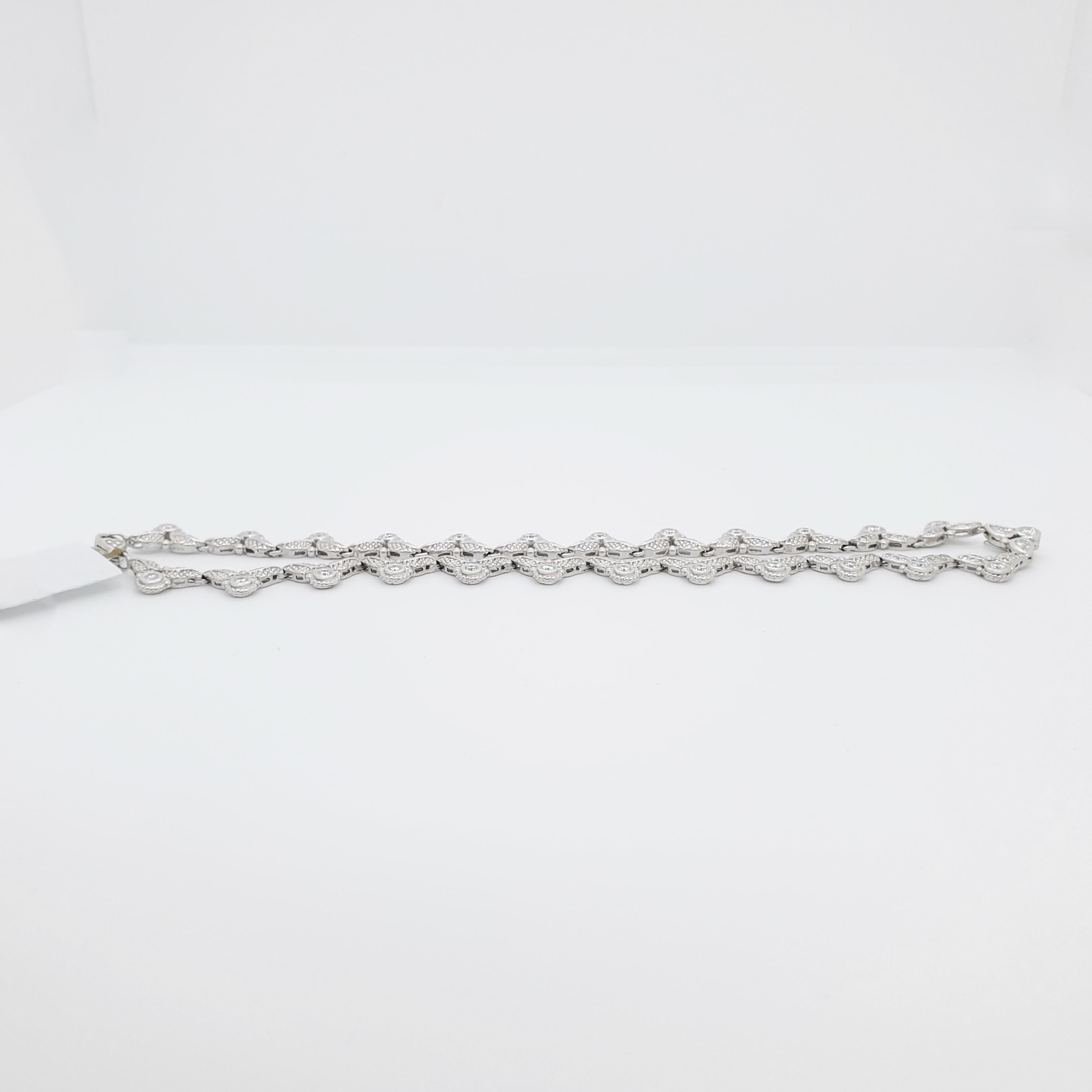 Judith Ripka White Diamond Necklace in 18k White Gold 3