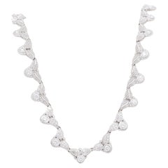 Judith Ripka White Diamond Necklace in 18k White Gold