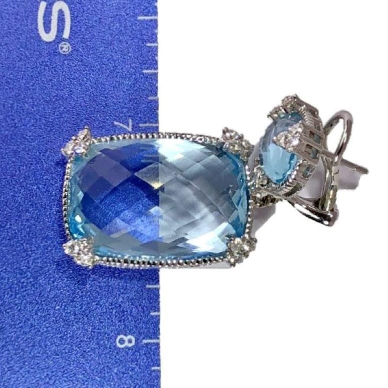 judith ripka blue topaz earrings