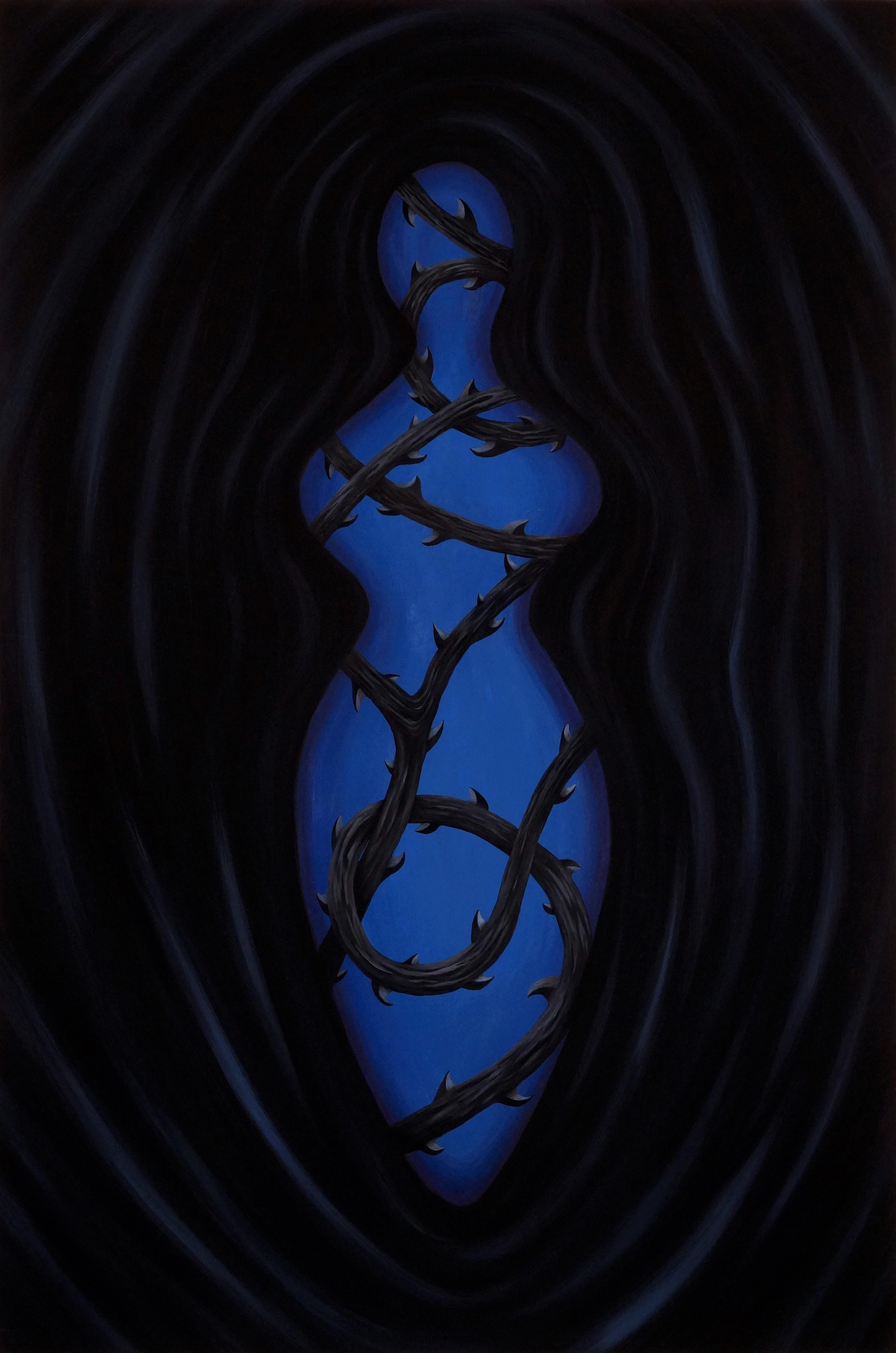 Figurative Painting di Judith Simonds - Vexation #4, Natura morta originale (pittura acrilica), 2018