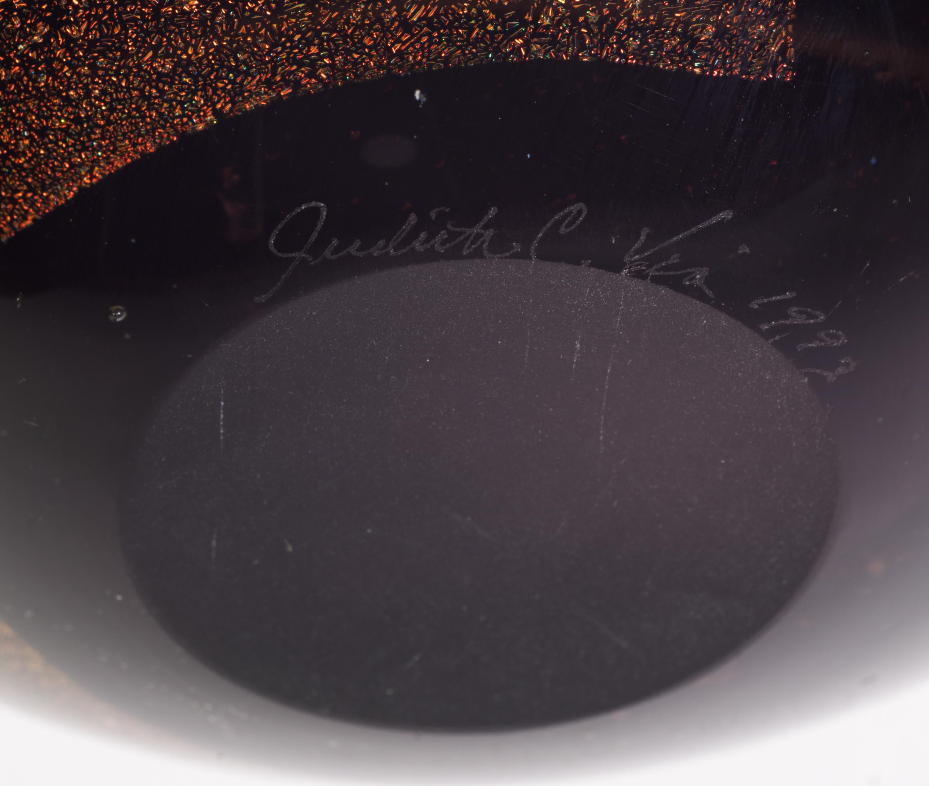 Judith Via Wolff Bowl, Sommerso with Gold Inclusions, New York Art Glass 3