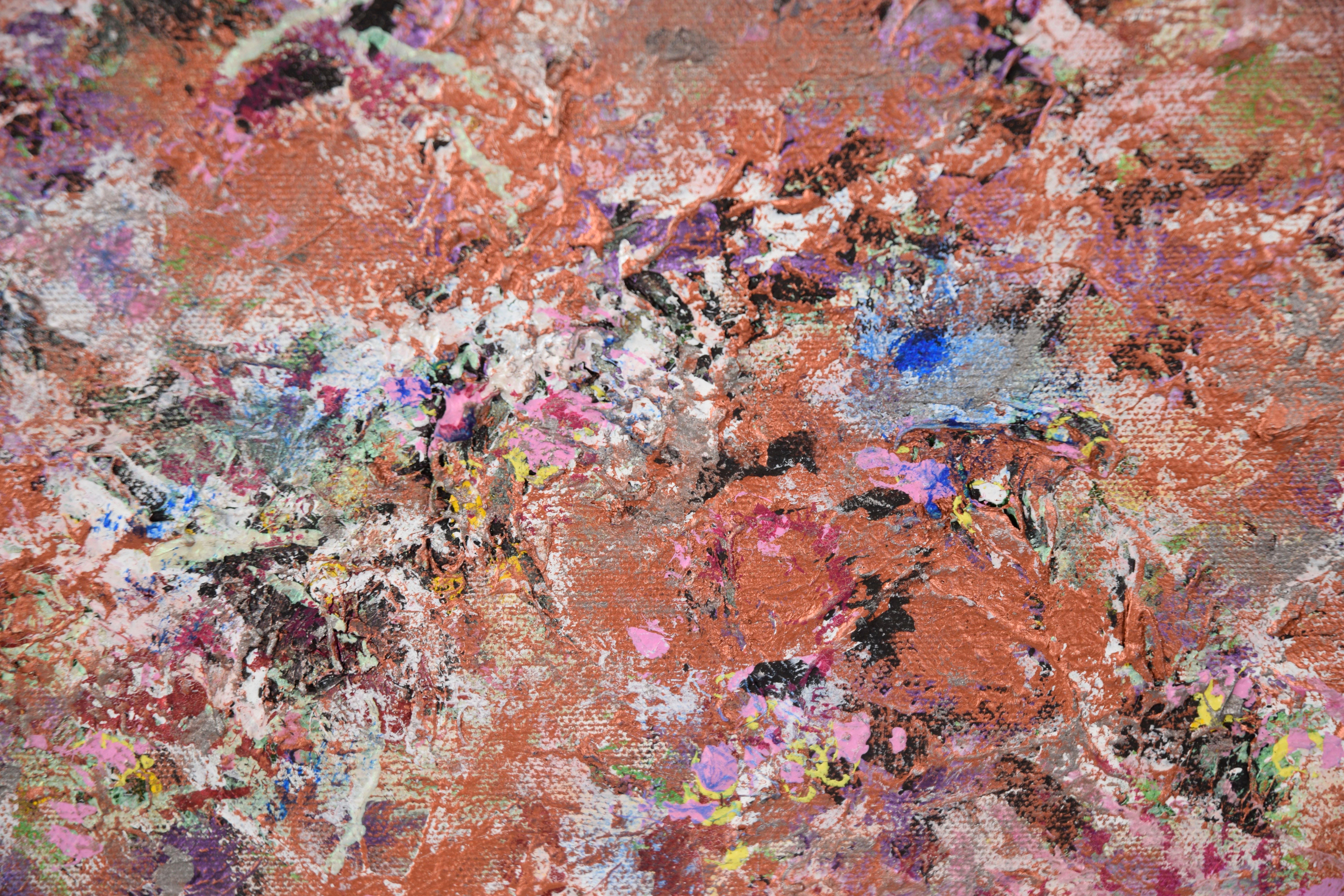 Masterpiece in Magenta – Original abstraktes Originalgemälde auf Leinwand – Painting von Judith W Winslow