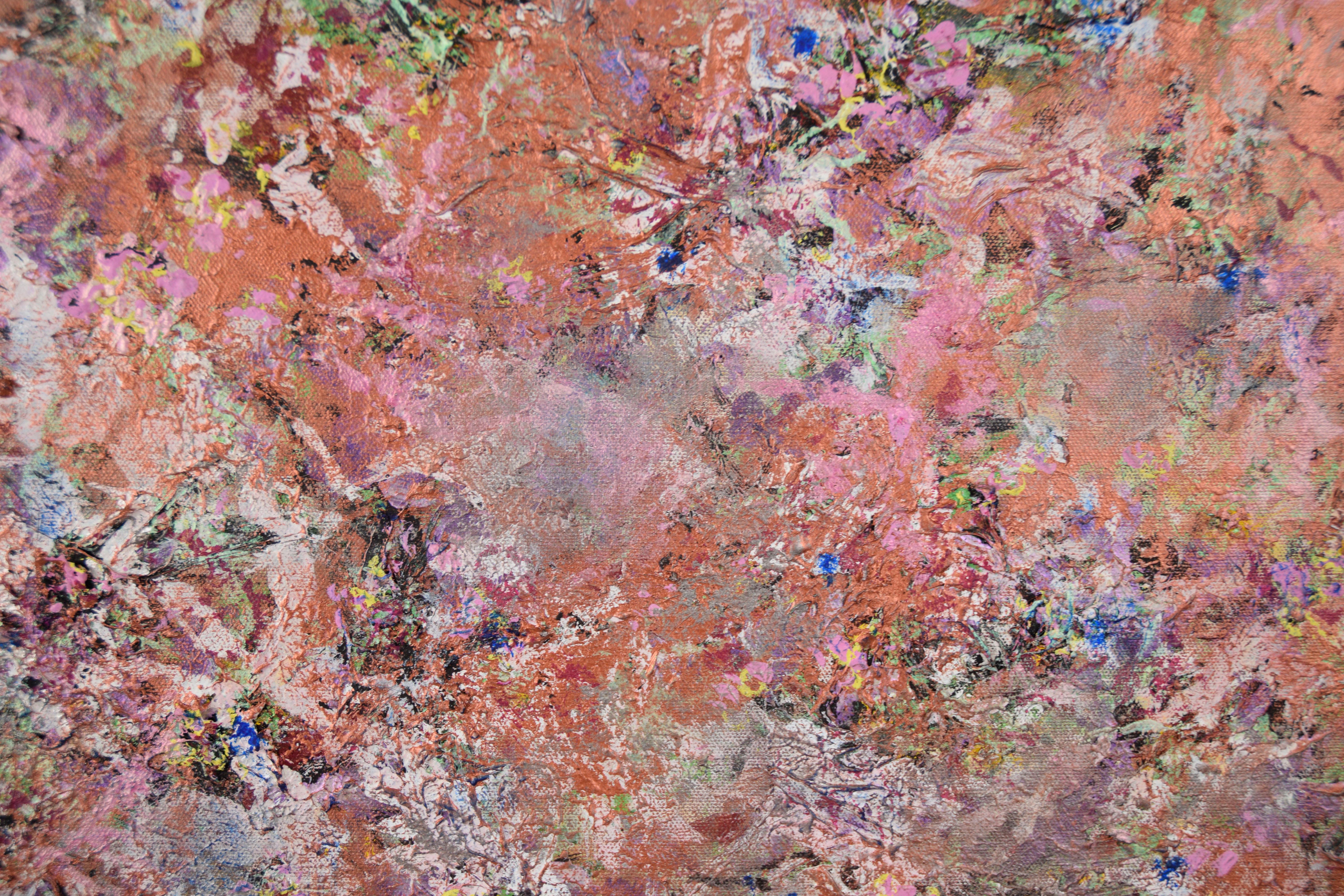 Masterpiece in Magenta – Original abstraktes Originalgemälde auf Leinwand (Abstrakt), Painting, von Judith W Winslow