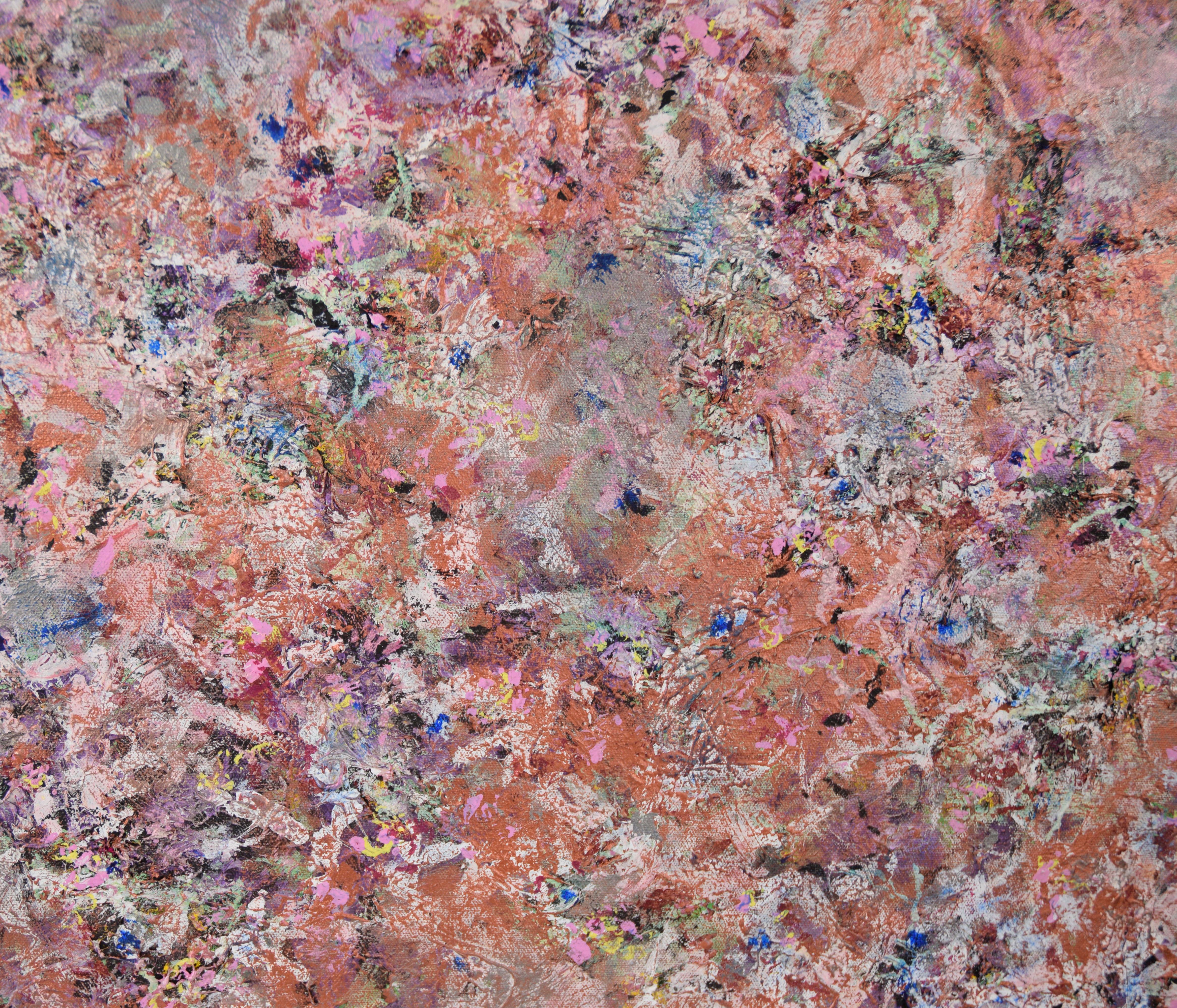 Masterpiece in Magenta – Original abstraktes Originalgemälde auf Leinwand (Braun), Abstract Painting, von Judith W Winslow