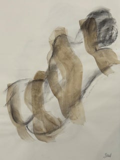 Danzatrice senza velo di Judith Williams nudo in bianco e nero su carta