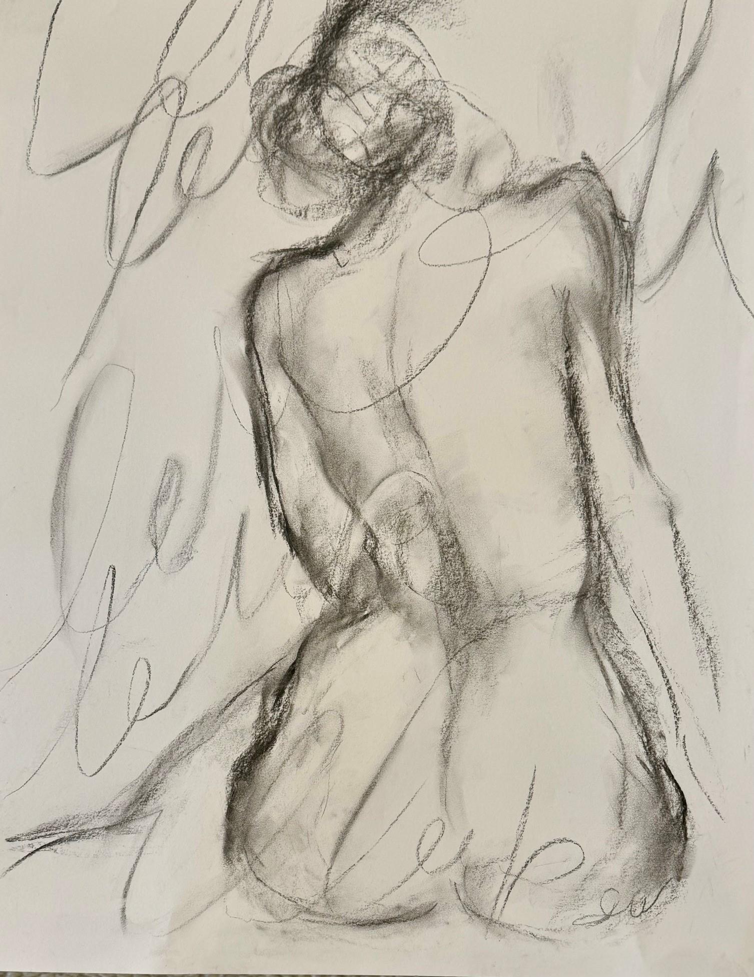 Radiant Beauty di Judith Williams nudo in bianco e nero su carta