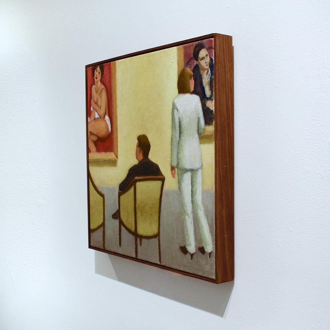 Coleccionistas: Pintura Figurativa de Figuras en el Museo Metropolitano - Painting Contemporáneo de Judith Wyer