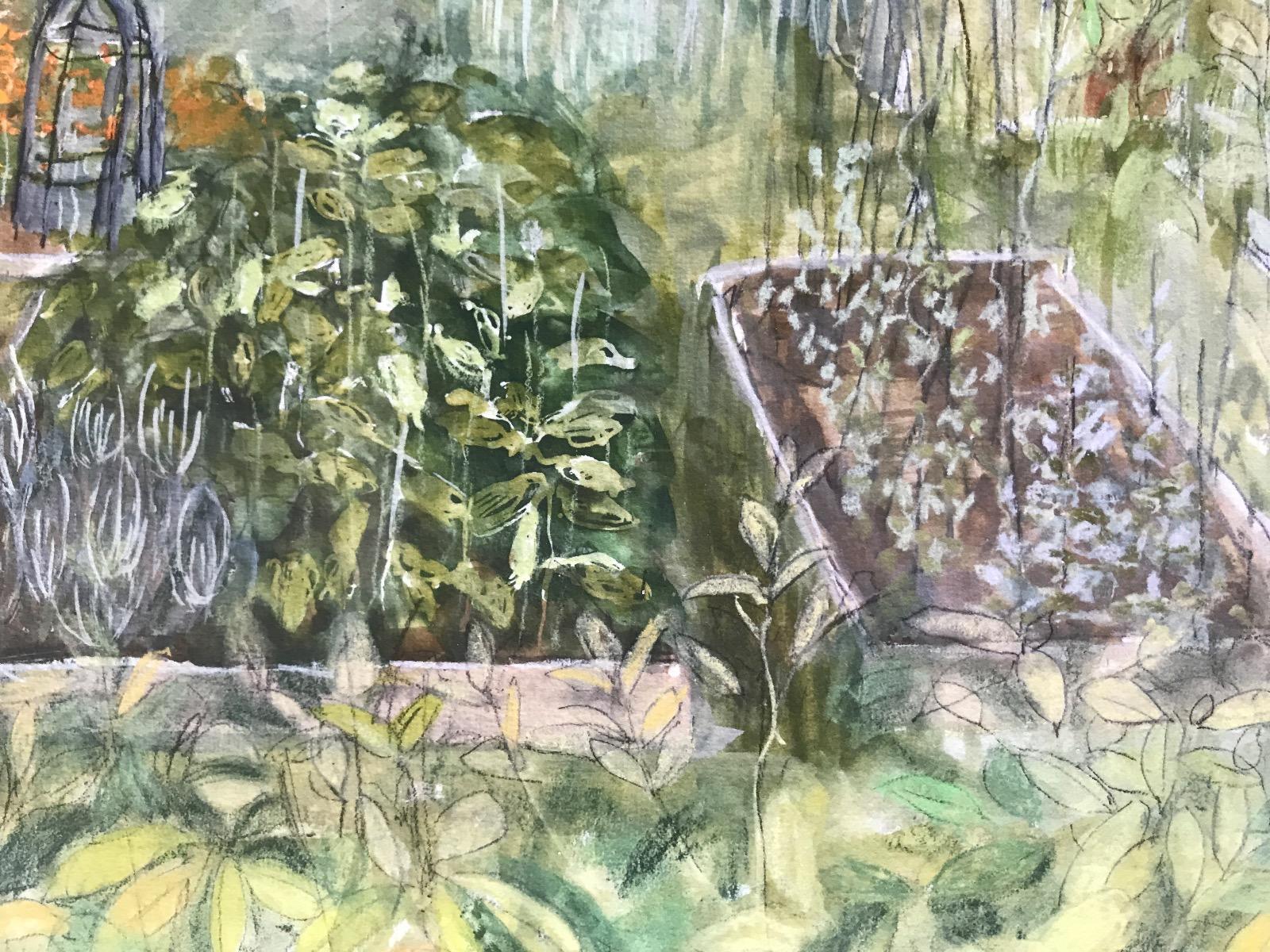 Allotments - Summer by Judith Yarrow is a depition of a luscious vegetable allotment with many shades of greens, pinks, oranges and yellows.

Additional Information:

Giclée Print on Paper

52 H x 38 W x 0.5 D cm (20.47 x 14.96 x 0.20 in)

Sold