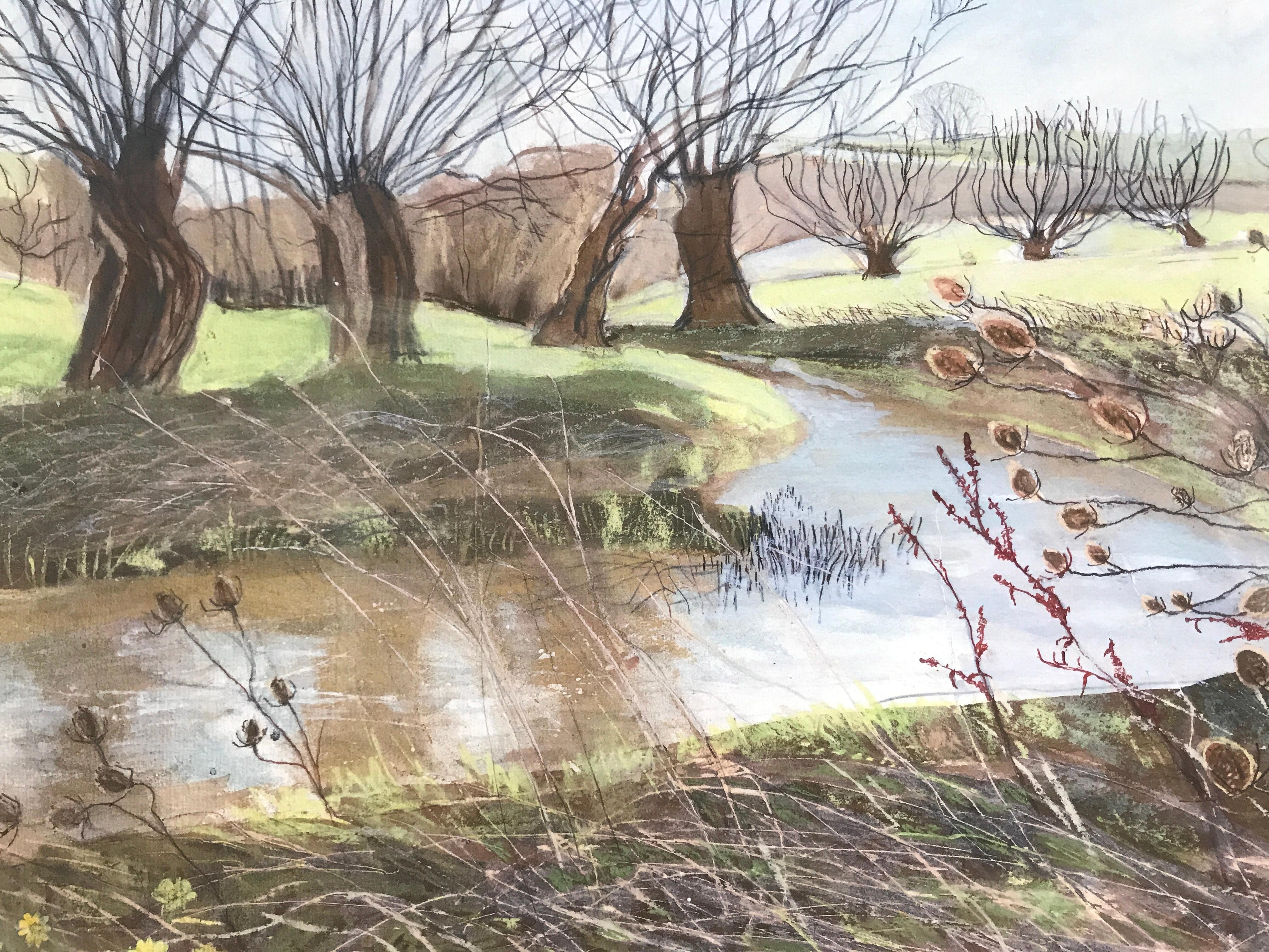 Evenbode Valley, Ascott-V-Wychwood, Oxfordshire, Kunstdruck, Natur, Landschaft