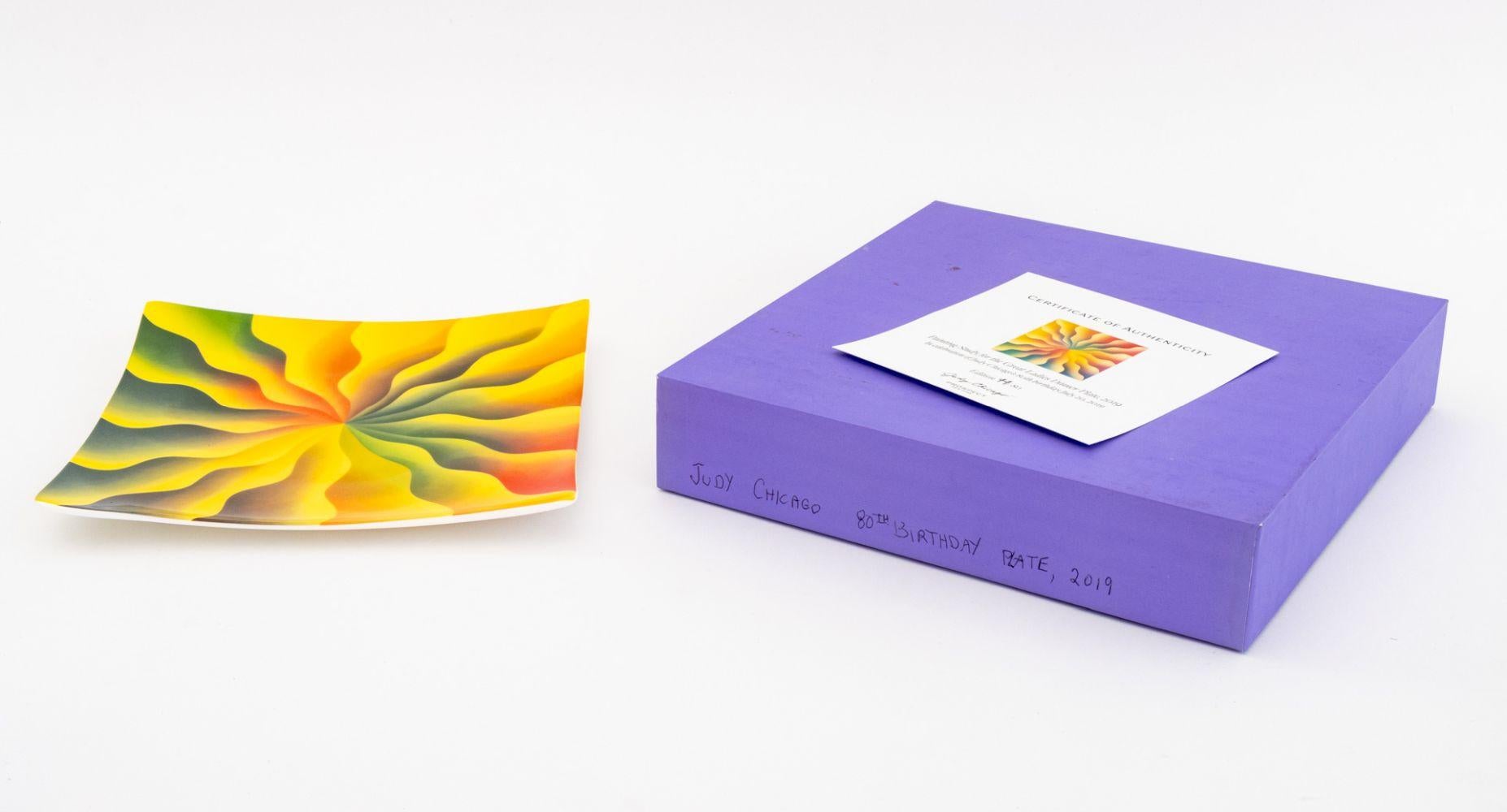 Porcelain Judy Chicago Commemorative Tableware, 10 Pcs. For Sale