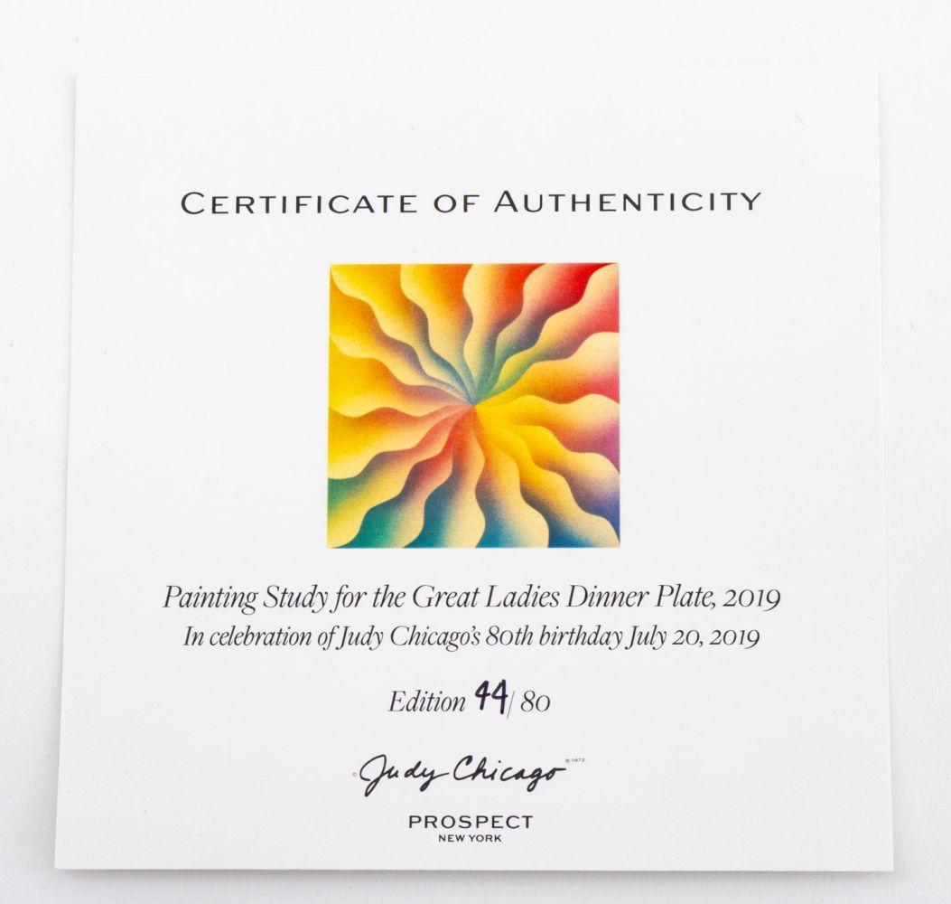 Judy Chicago Commemorative Tableware, 10 Pcs. For Sale 1