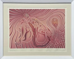 "Birth Tear/Tear" Judy Chicago, Abstrahierte surreale Figur, Feministische Kunst