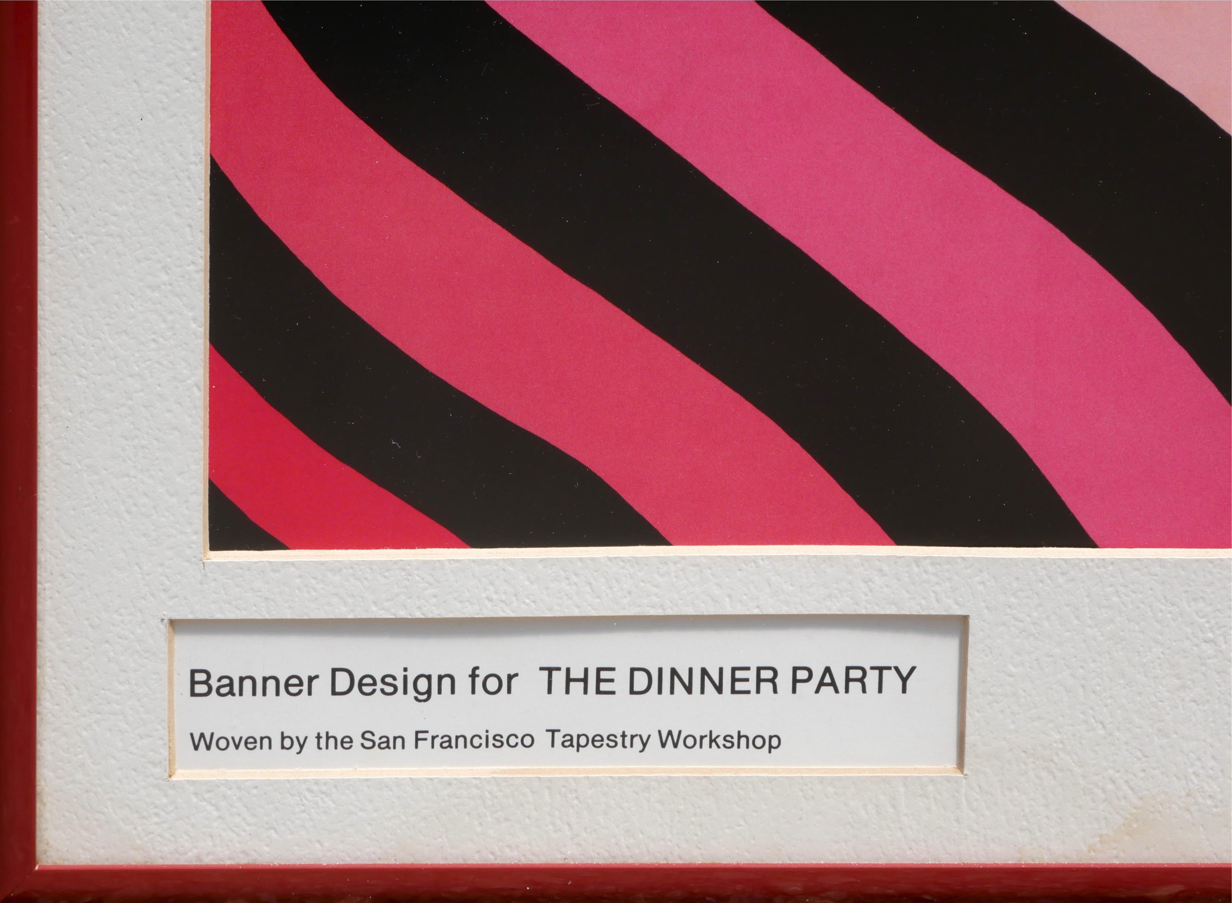 “And then all that divided them merged” Banner Design for THE DINNER PARTY For Sale 6