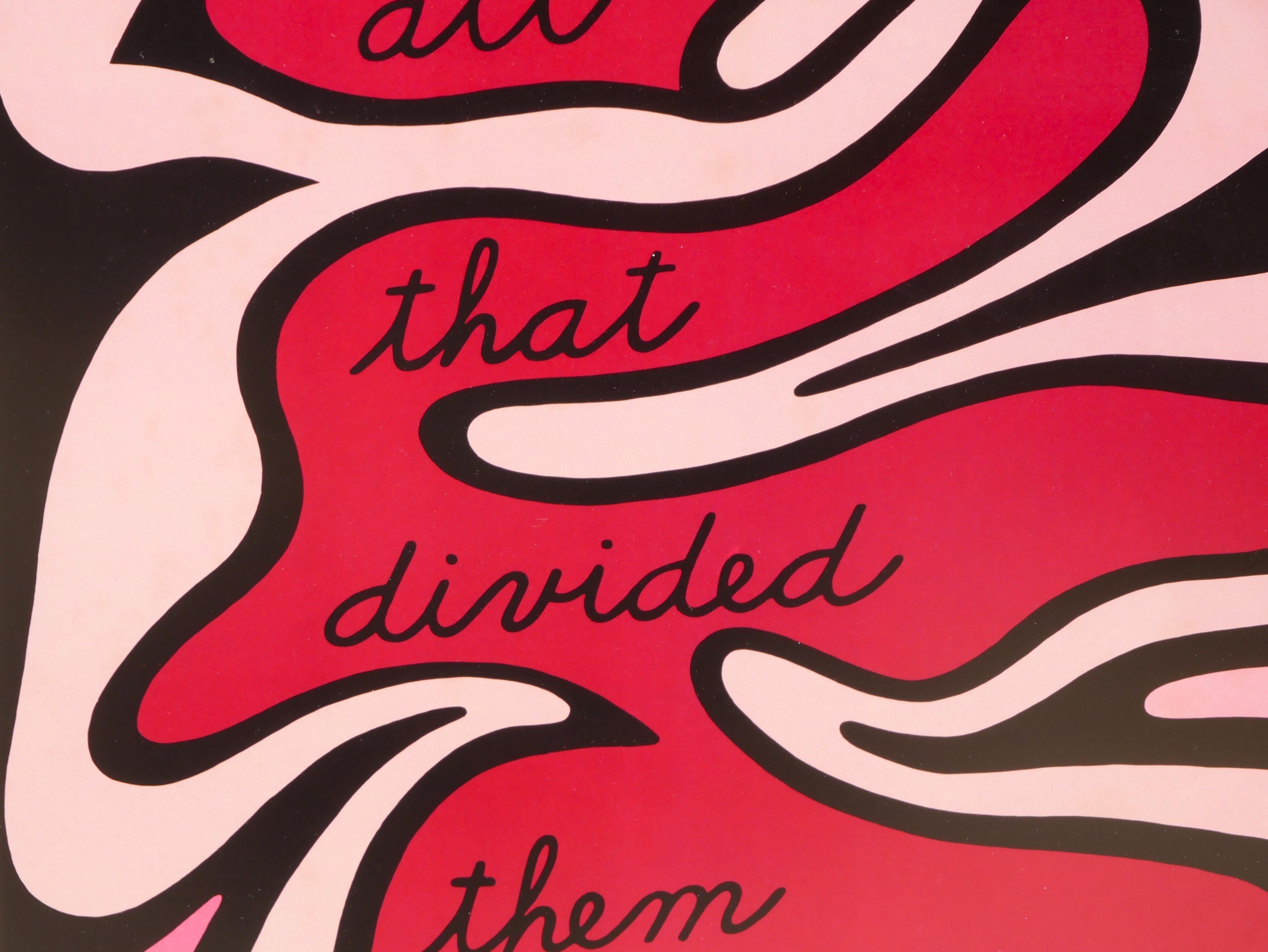 “And then all that divided them merged” Banner Design for THE DINNER PARTY For Sale 5
