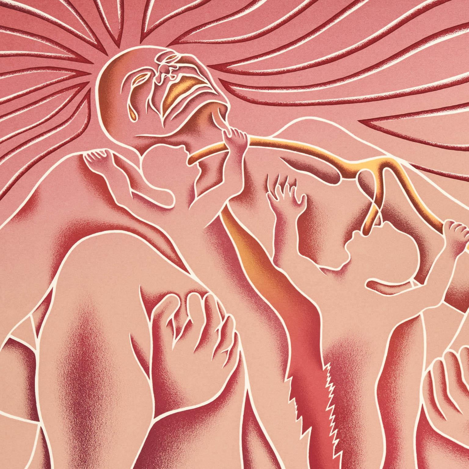Lacerazione/strappo da parto - Print Contemporaneo di Judy Chicago