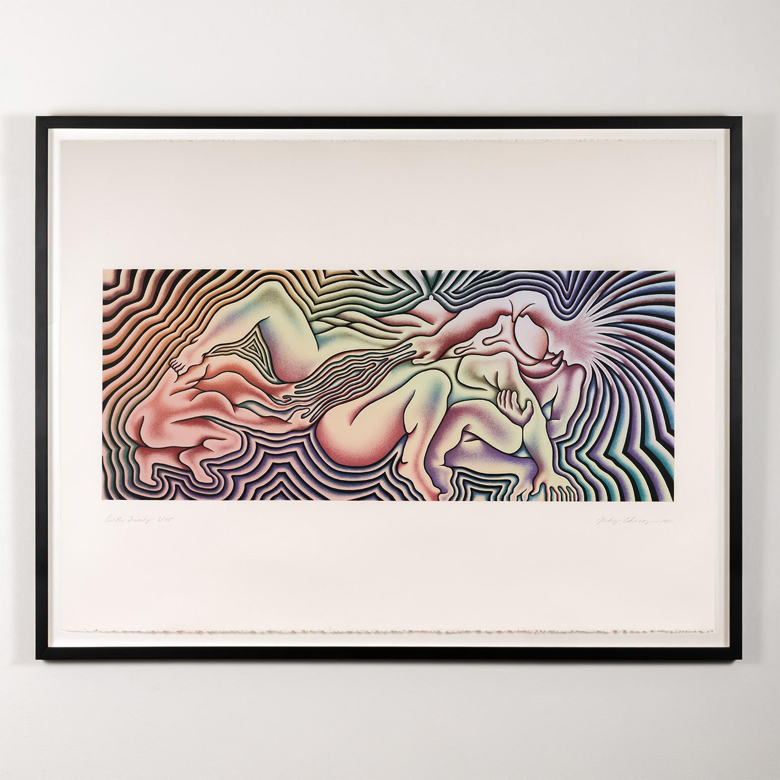 Judy Chicago Figurative Print - Birth Trinity