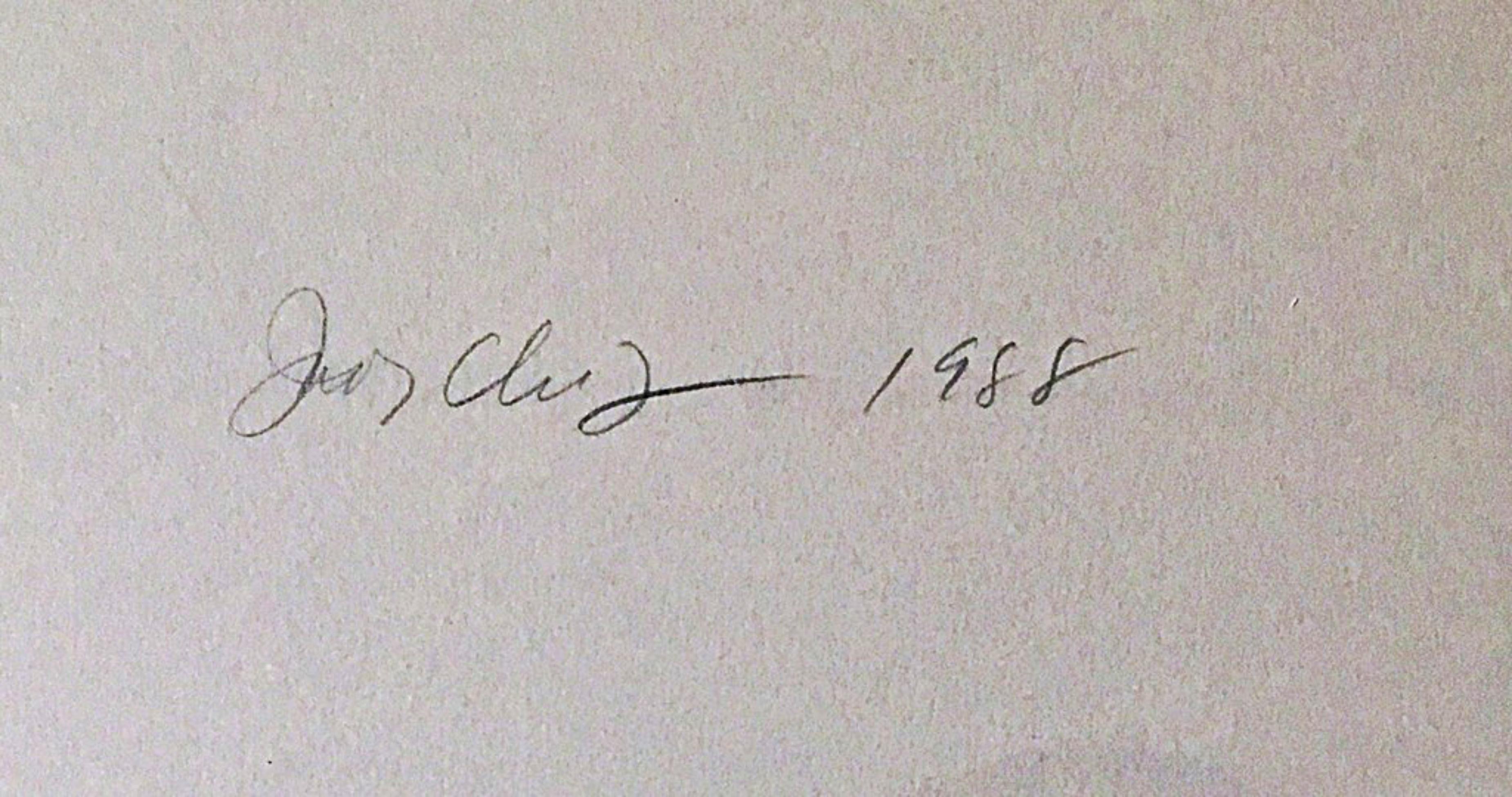 Judy Chicago
Die Welt in den Untergang treiben, 1988
Siebdruck auf Velinpapier 
Mit Bleistift signiert, betitelt, datiert und nummeriert 35/50 auf der Vorderseite
Zu diesem Werk gehört auch ein eleganter, handgefertigter Holzrahmen.