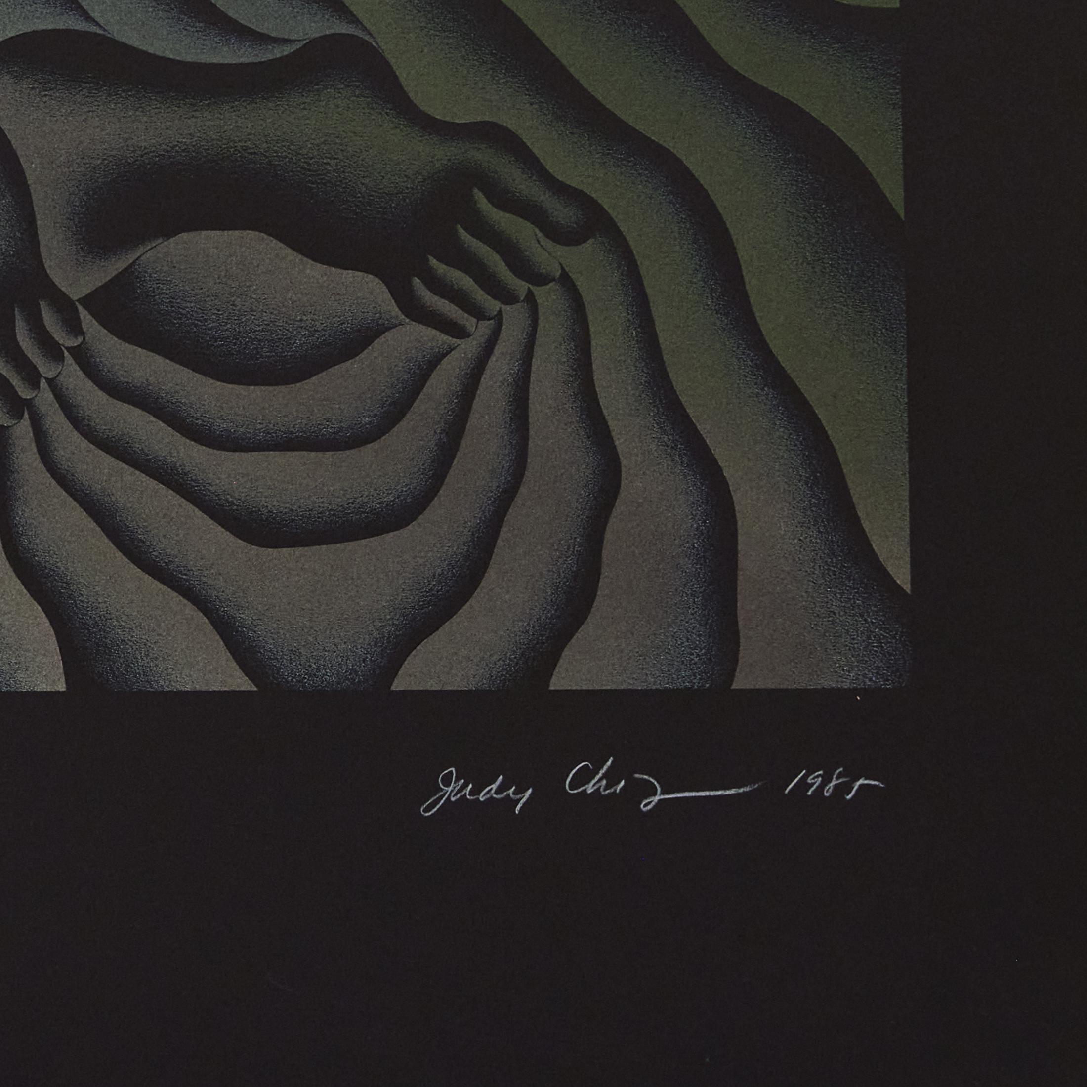 Earth Birth - Black Figurative Print by Judy Chicago