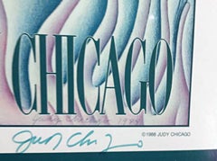 Judy Chicago-Plakat (Hand signiert und beschriftet) feministische Kunst