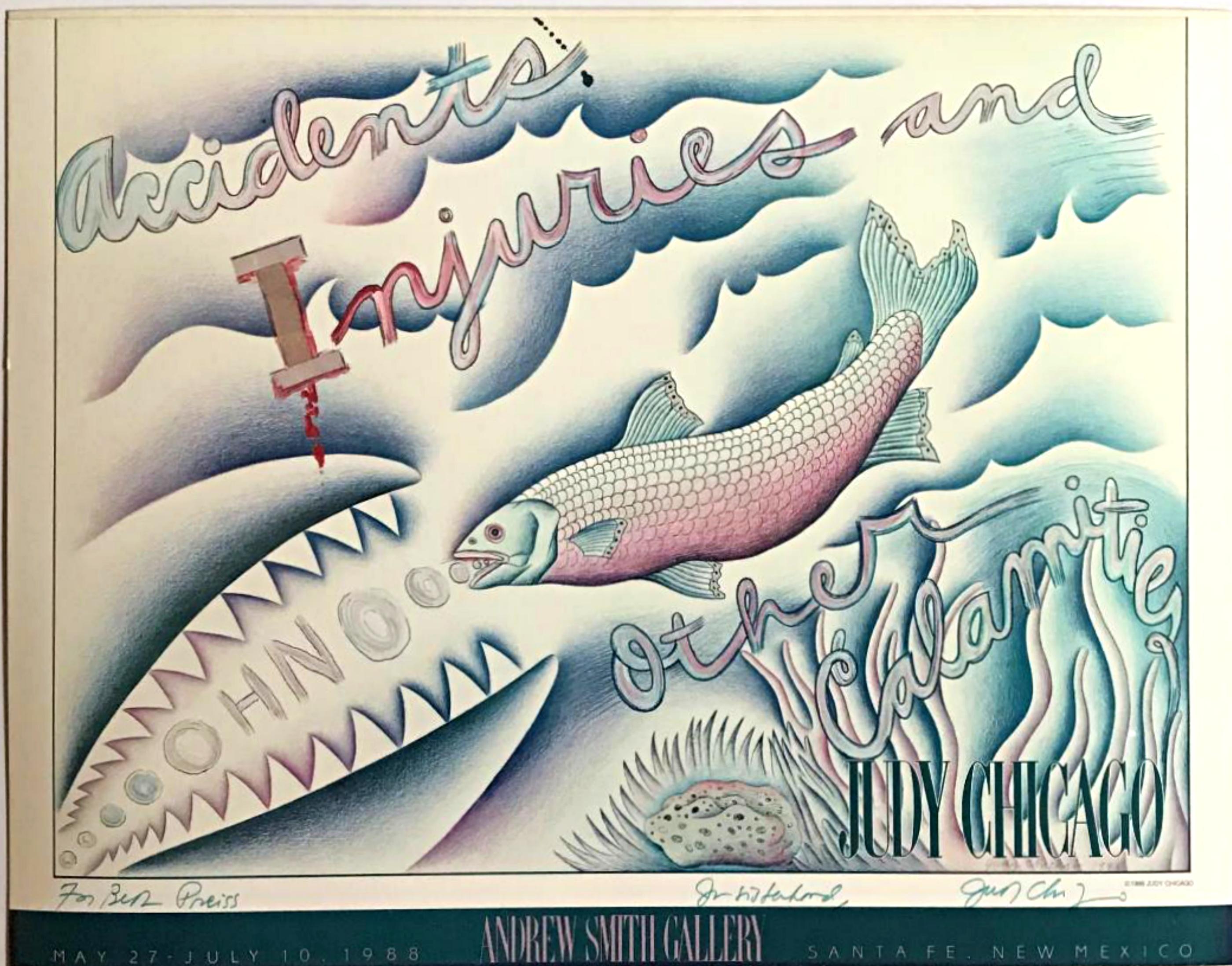 Judy Chicago poster (Hand signed and inscribed)