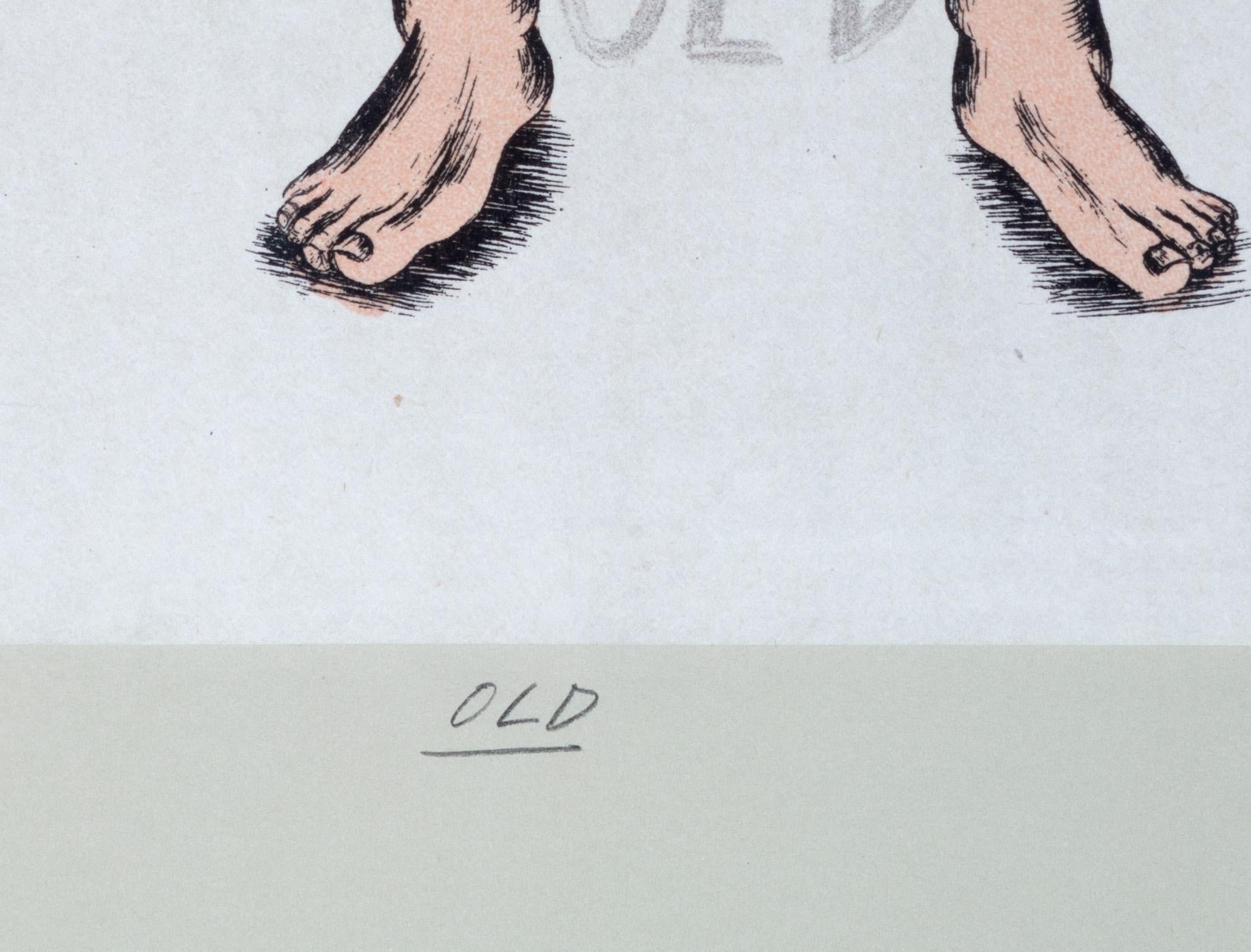 „Old“, original signierter Druck von Judy Chicago aus dem Madison Print Club im Angebot 2