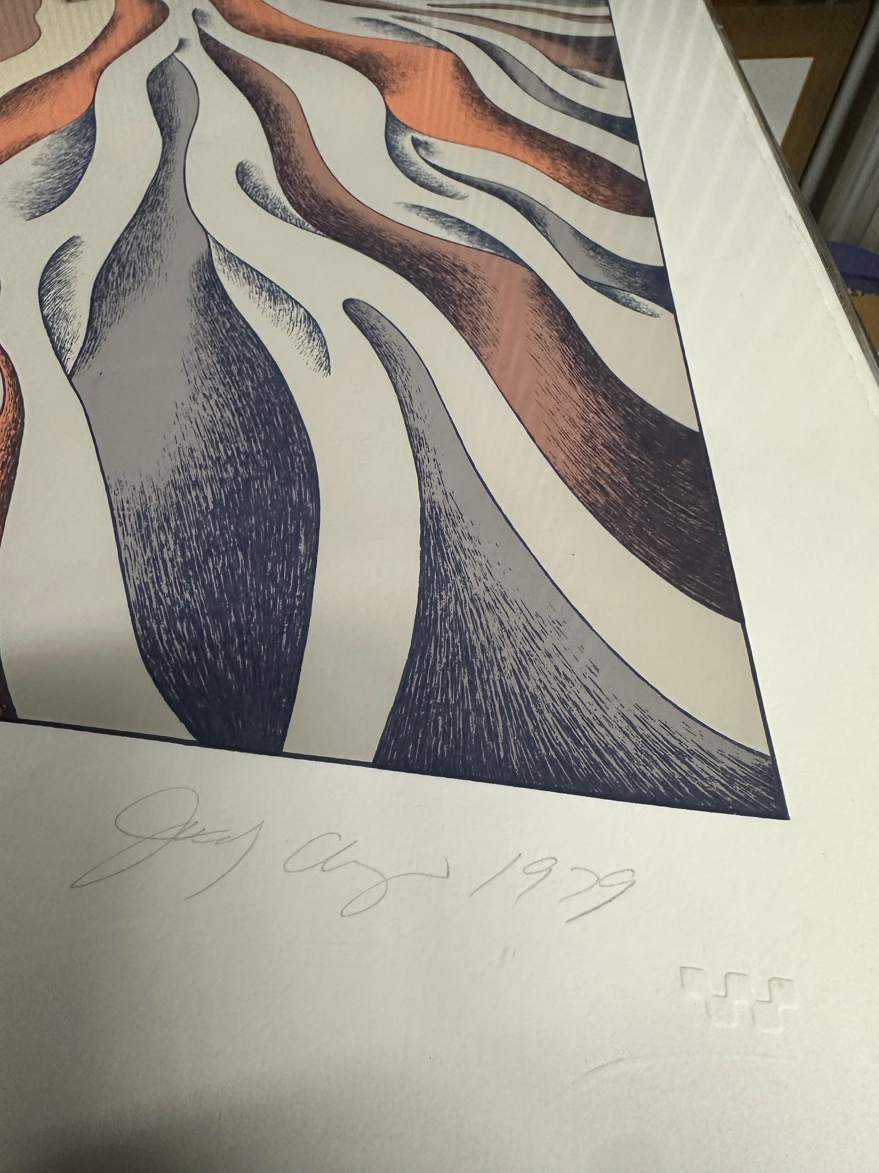 Judy Chicago
Reaching/Uniting/Becoming Free
1979 
Silkscreen
artist proof from the edition of 100
signed 
dated
Very rare!

Born Judy Cohen in Chicago, Illinois, in 1939, Chicago attended the Art Institute of Chicago and the University of